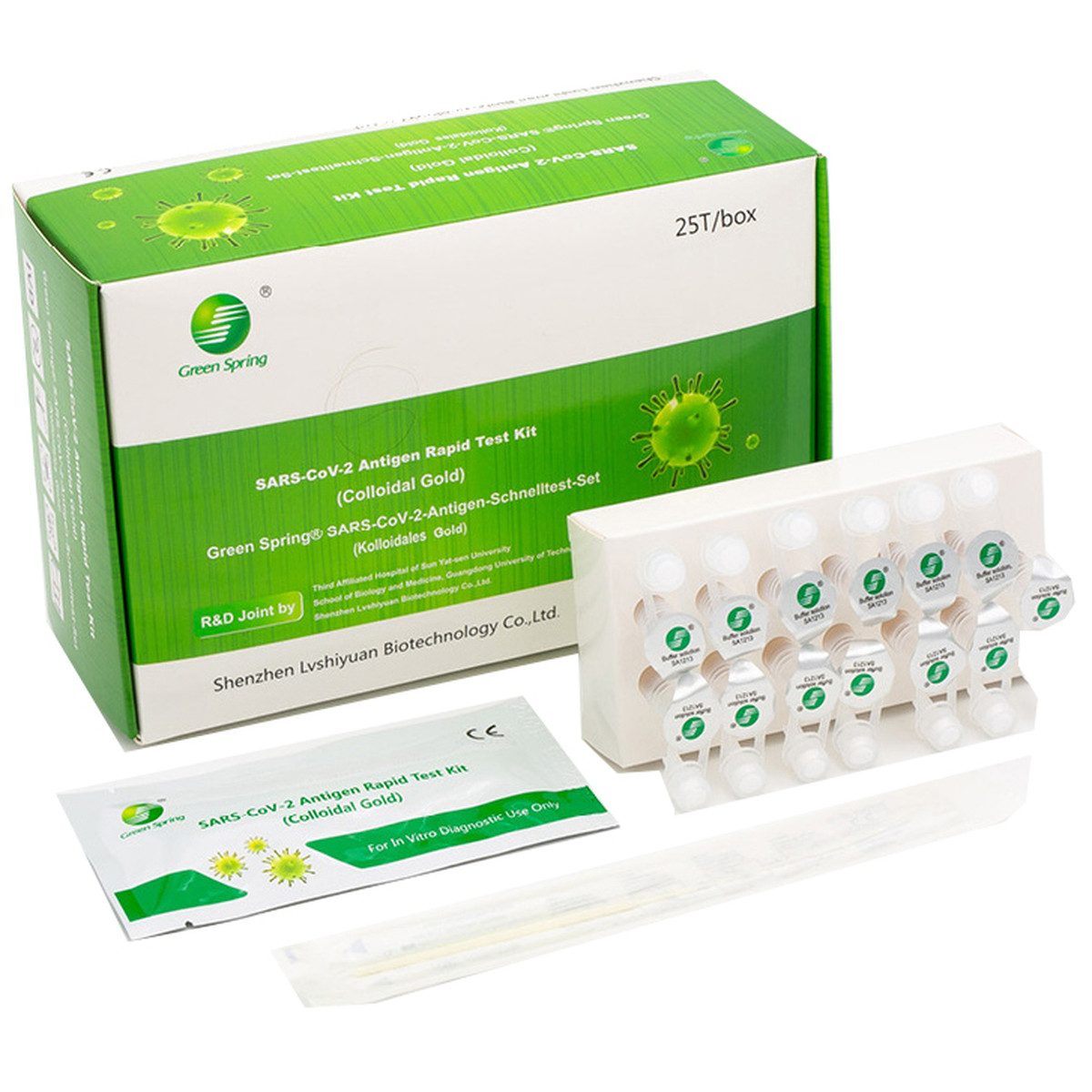 Shenzhen Lvshiyuan Biotechnology Co. Ltd. PSA-Schnelltest Green Spring® PROFI SARS-CoV-2-Antigen Schnelltest (kolloidales Gold)
