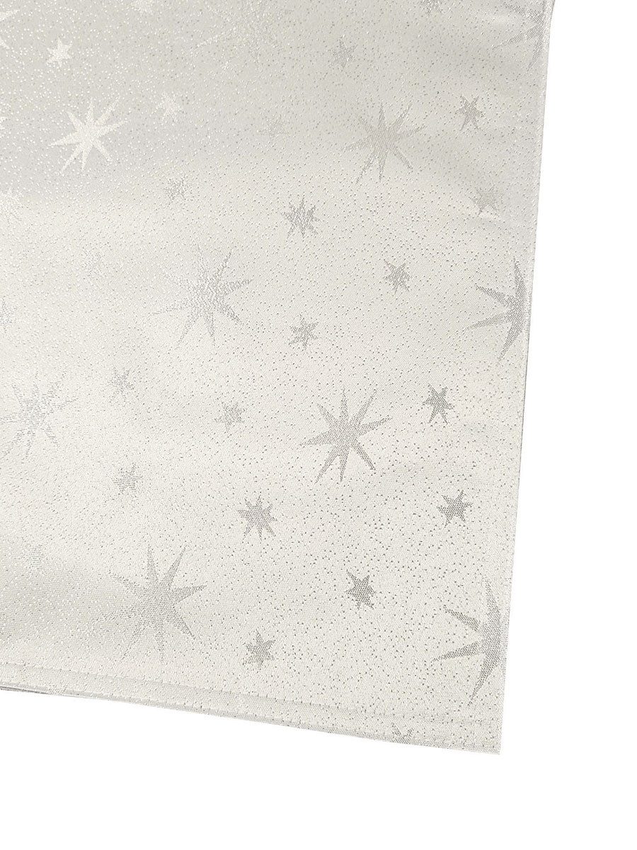 Tischläufer Glitzer Sterne Узкие скатерти 40x140 Creme Gold Weihnachten
