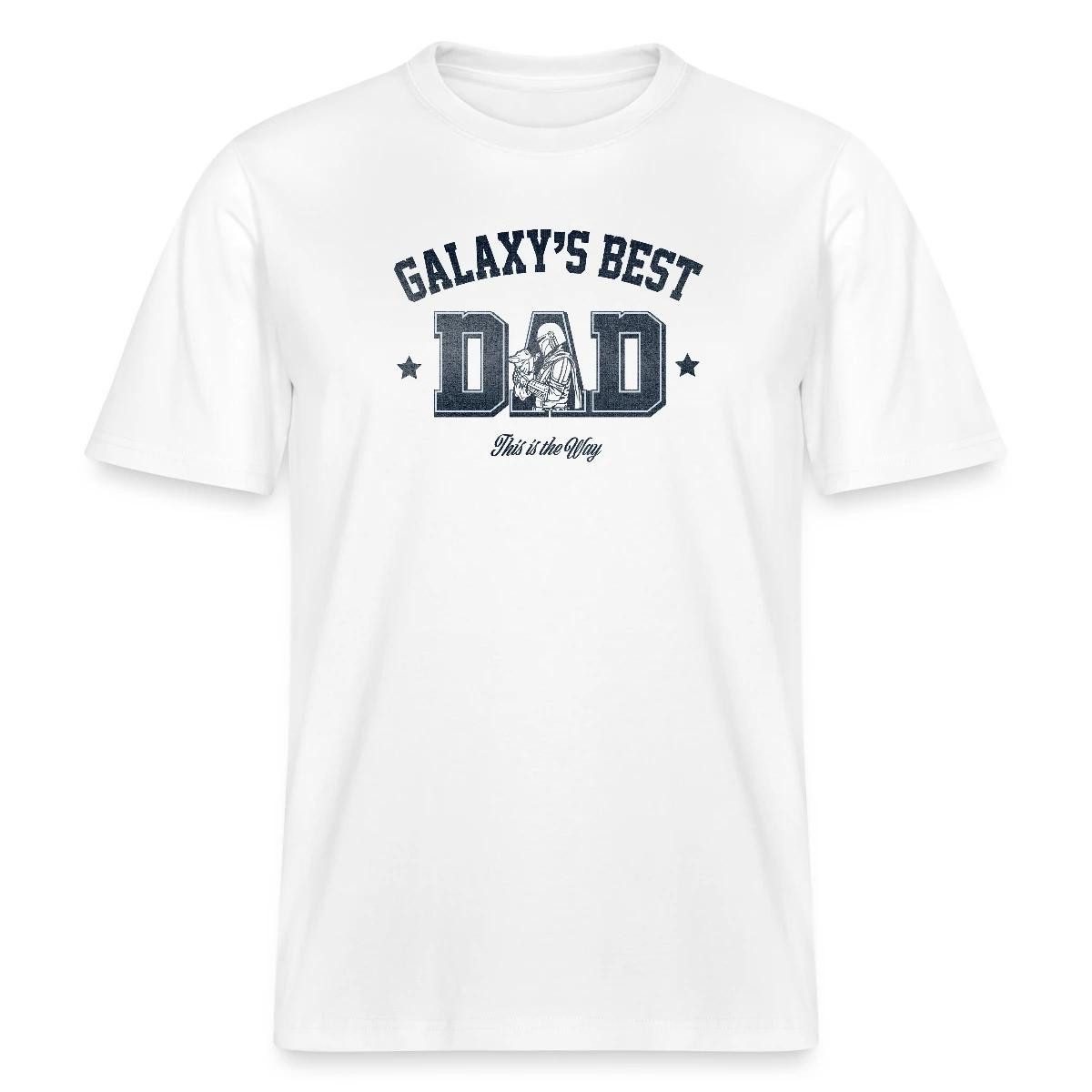 T-Shirt Star Wars: Mandalorian Galaxies Best Dad Motiv Relaxed Fit Unisex T-Sh