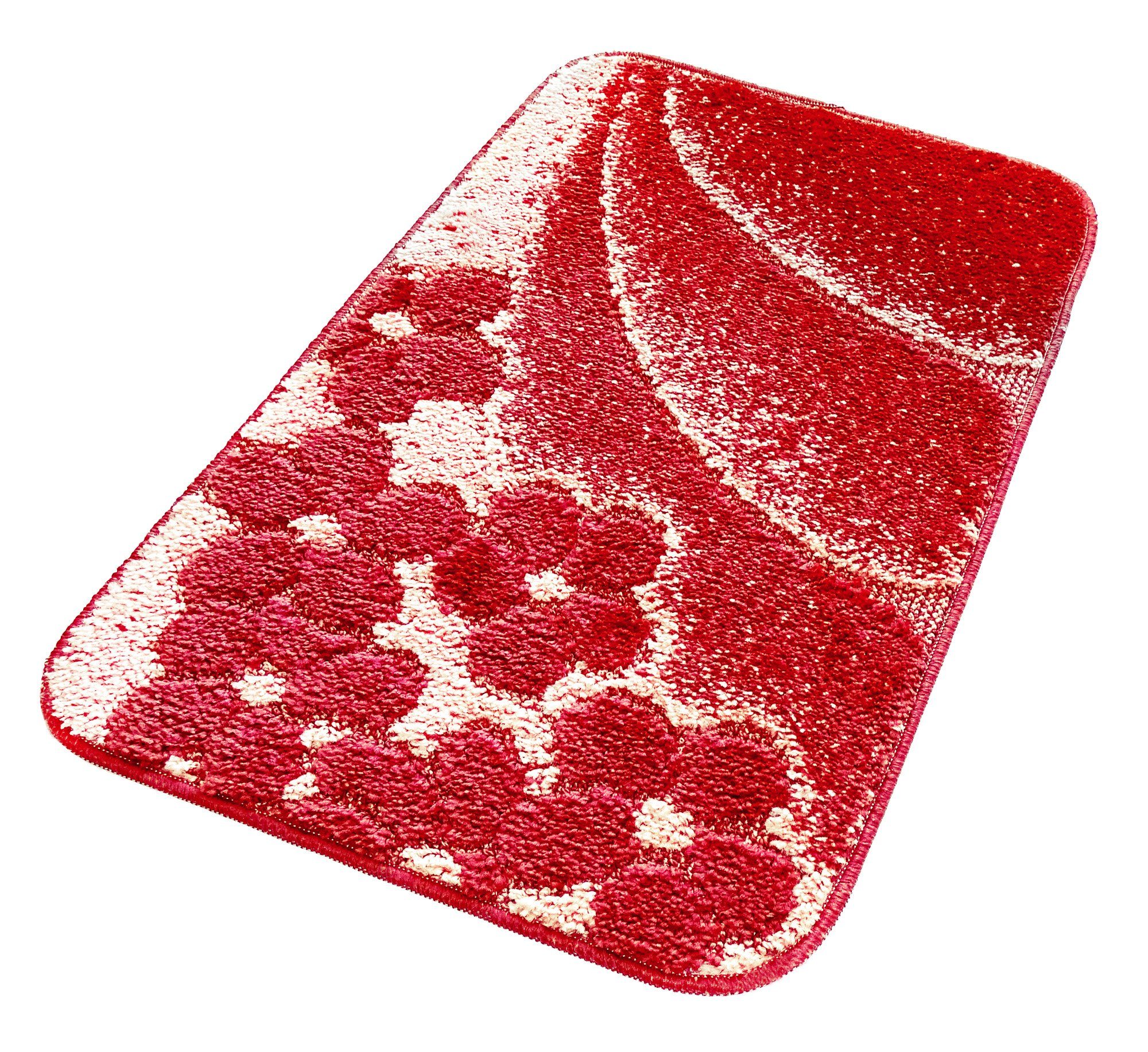 Lashuma Badematte Paros, Polypropylen, Duschvorleger 50x80 cm, Eckiger Badeteppich