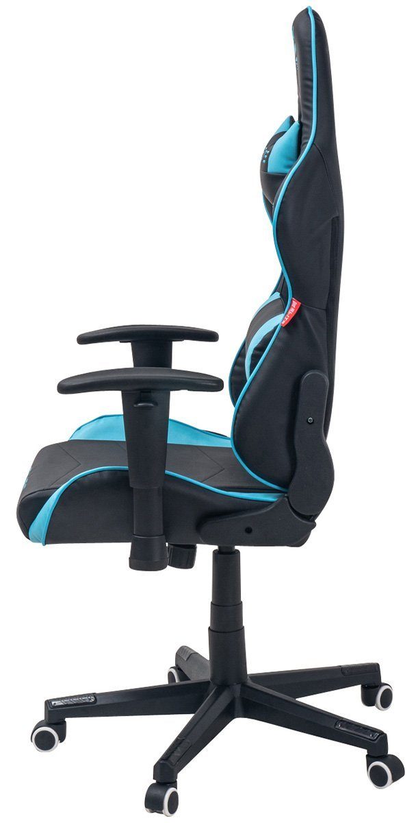 / - inkl. 5-Stern Computer Ergonomischer mit PVC mechanische - Verarbeitung, Gaming ELITE Gaming Zockerstuhl Hohe Nackenkissen Chair, bis St), 1 Gaming Rücken- klappbare kg horizontal Computerstuhl, hochwertige Chefsessel, Härtegradeinstellung, Blau Sitzhöhe, verriegelbare drehbar, Schwarz Office mit Sicherheits-Doppelrollen, Sicherheitsgasdruckfeder, 2D-Armstützen, Rückenlehne, Racing-Design, Chair, bis 90° (Drehstuhl Racing 360 Gaming-Stuhl Stuhl Home Wippmechanik, 170 Belastbarkeit Stuhl 150 Bürostuhl & kg, Destiny Grad Pflegeleicht, - Memory-Schaum, Racingstuhl, Fußkreuz, Drehsessel, verstellbare