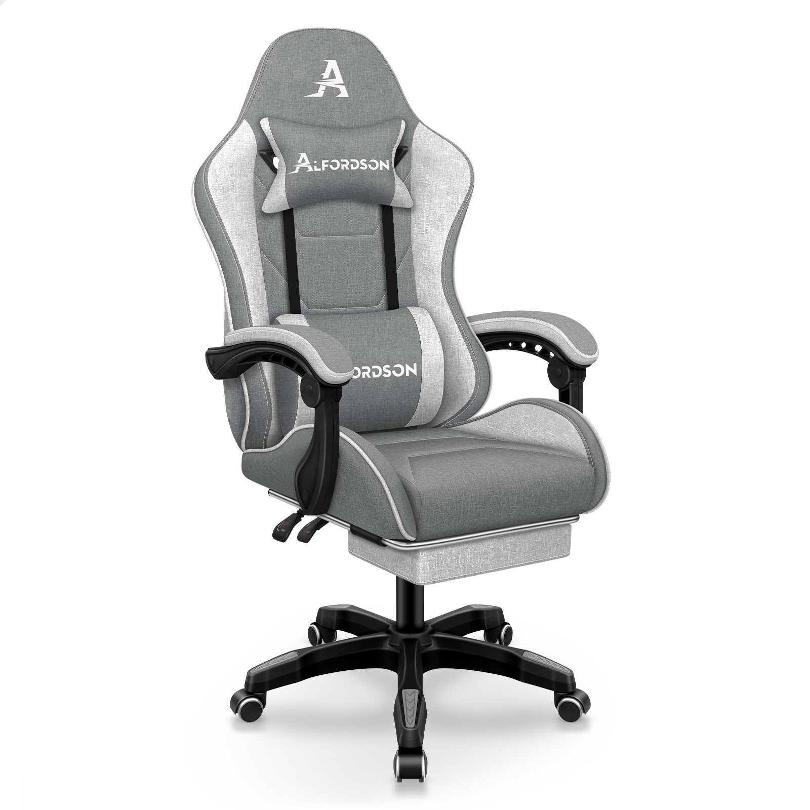 ALFORDSON Bürostuhl Gaming-Stuhl, Massage-Gaming-Stuhl, Ergonomischer Gamer günstig online kaufen