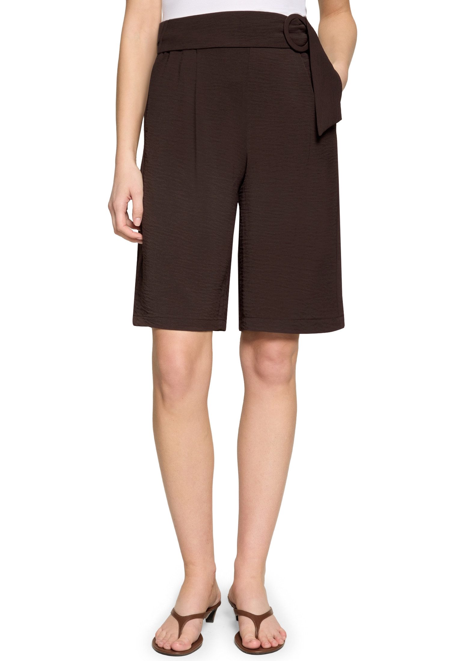 Shorts Damen mit weitem Bein