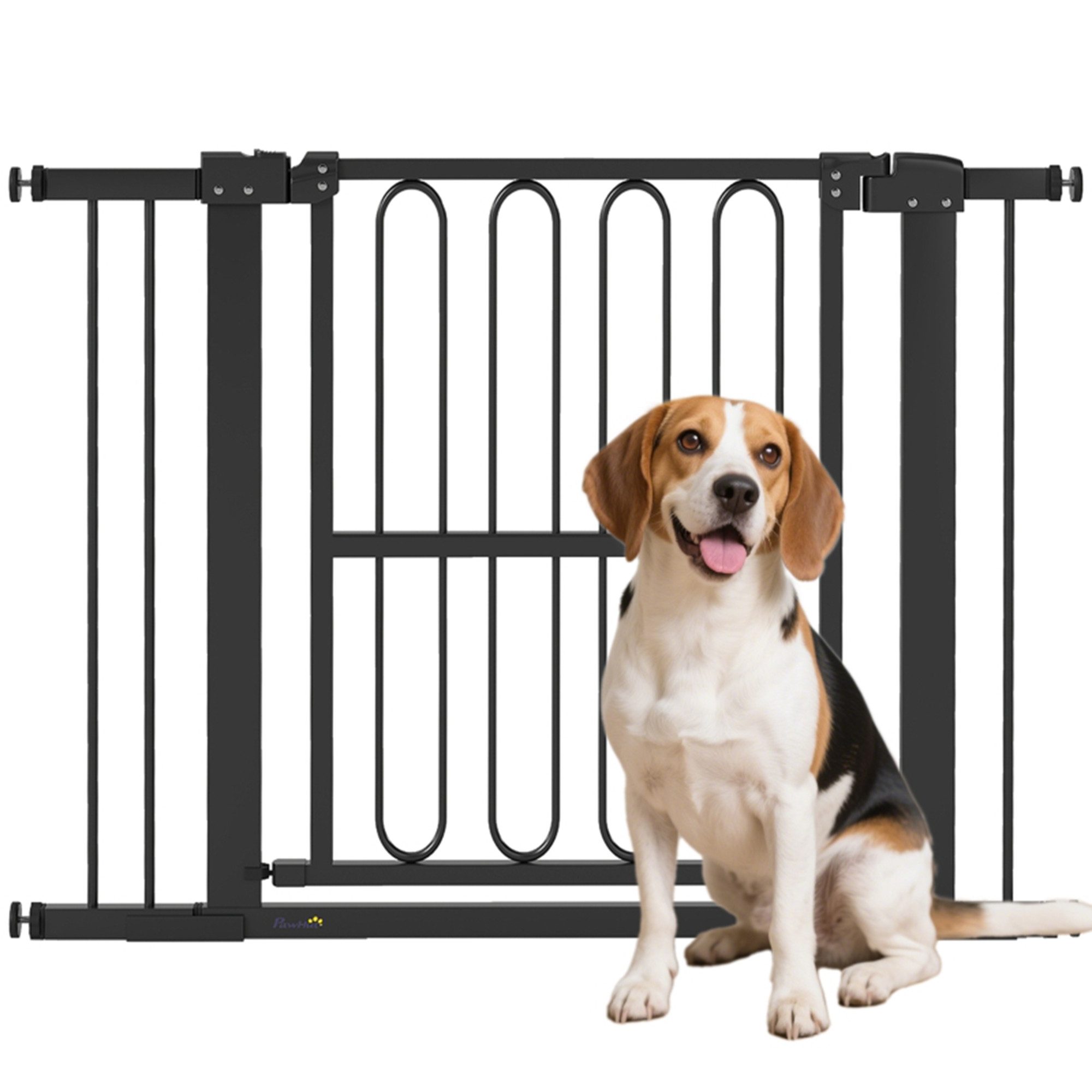 Türschutzgitter Hund, 76-104 cm Absperrgitter ohne Bohren, Treppengitter
