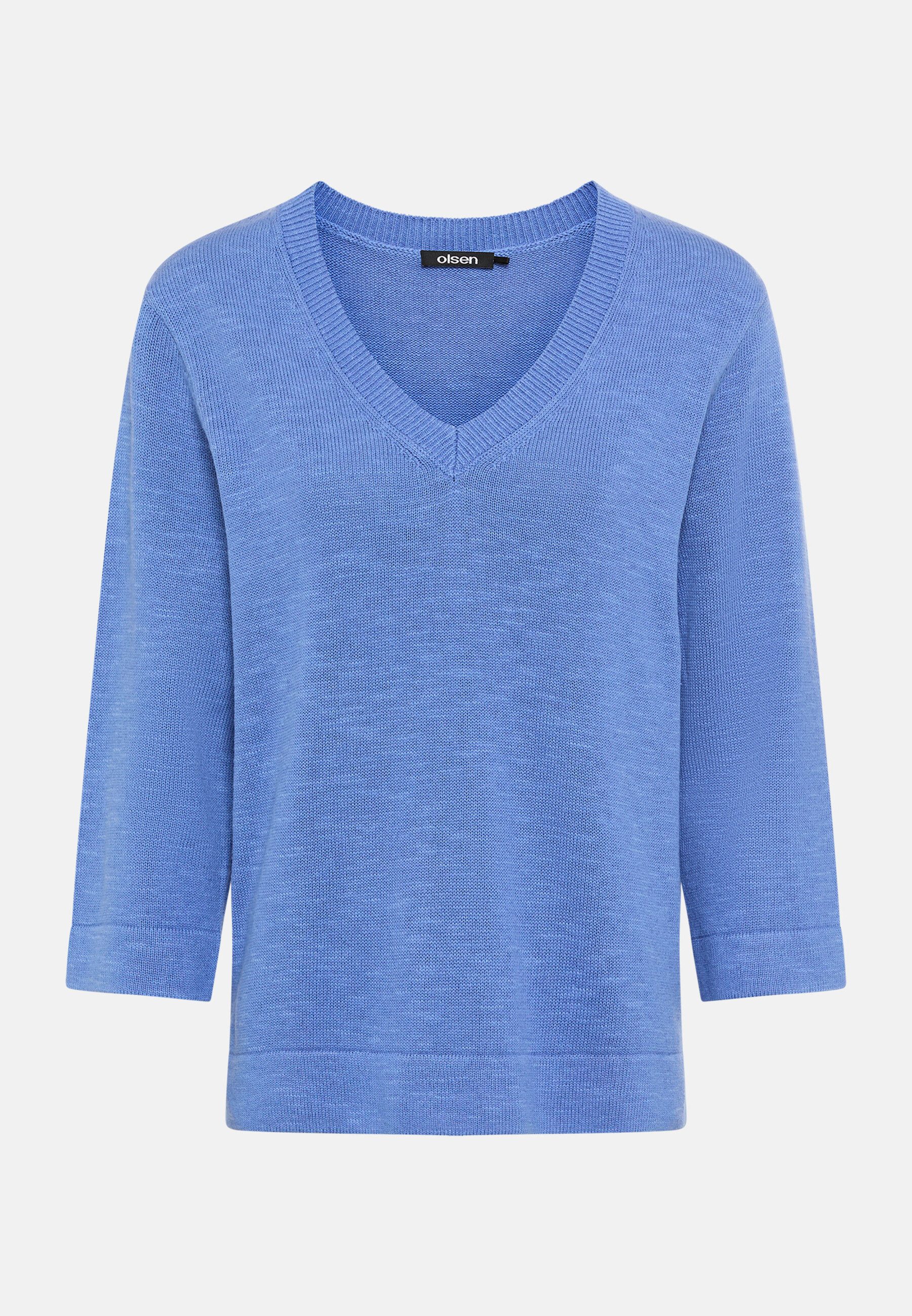 Olsen Strickpullover Pullover mit V-Ausschnitt