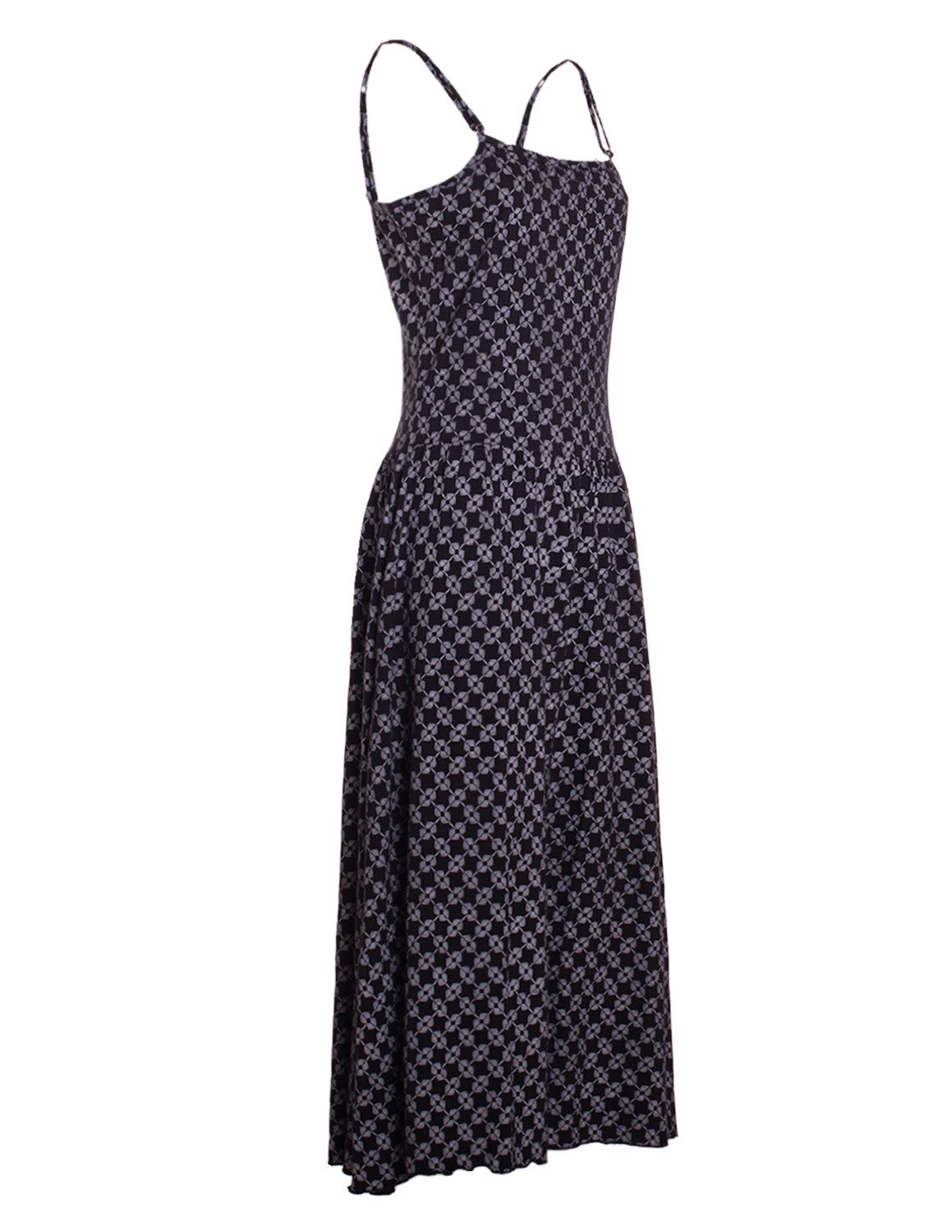 Vishes Sommerkleid Langes Kleid Damen Träger Bedruckt Jersey Baumwolle Alte günstig online kaufen