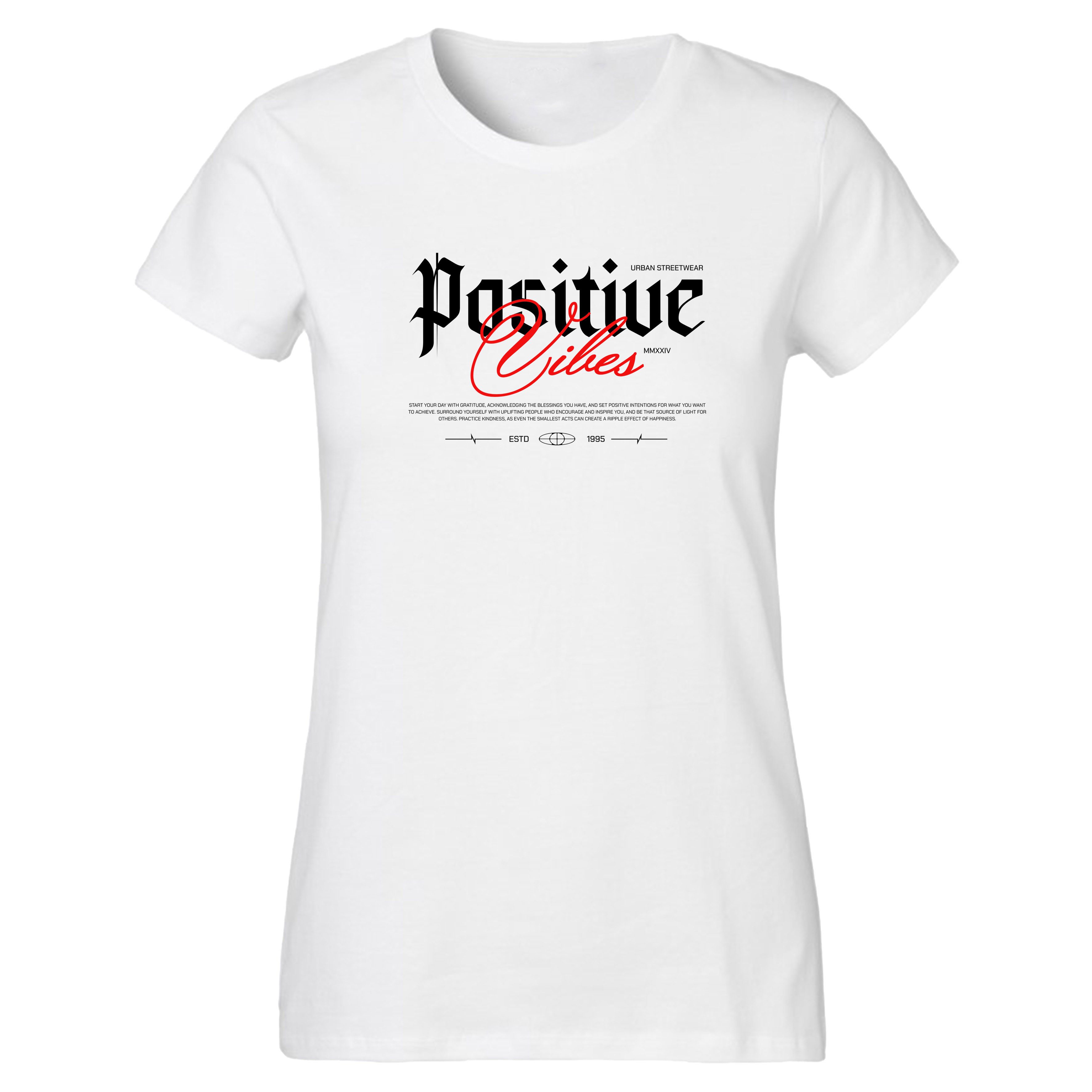 Banco Print-Shirt Damen "Positive Vibes" - Urban Streetwear - Stylisch & Mo günstig online kaufen