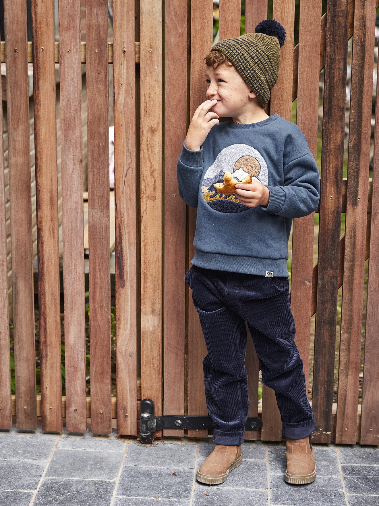 vertbaudet Cargohose Jungen Cordhose mit Dehnbund Bundweite verstellbar