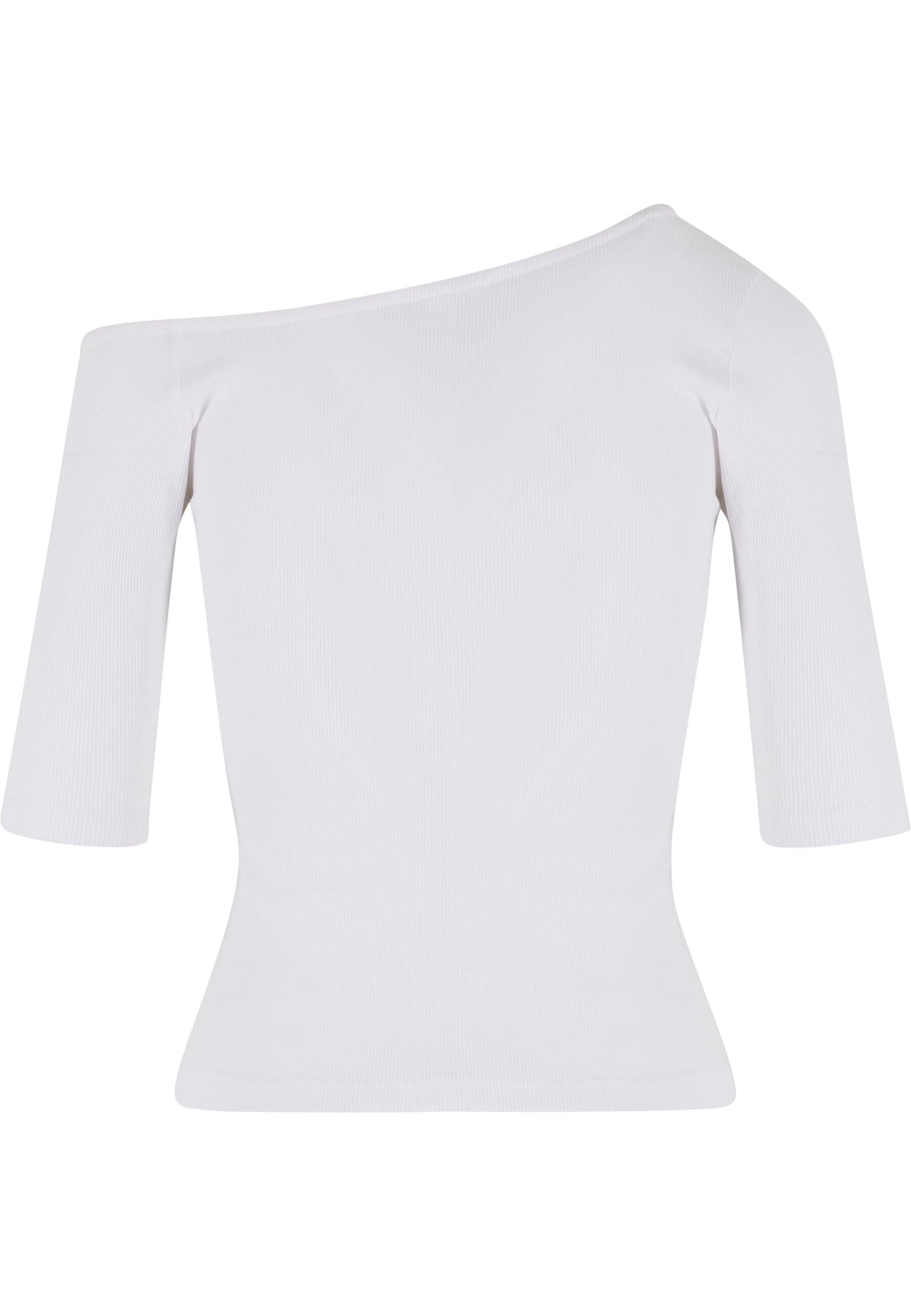 URBAN CLASSICS T-Shirt Urban Classics Ladies Organic Asymmetric Rib Tee (1- günstig online kaufen