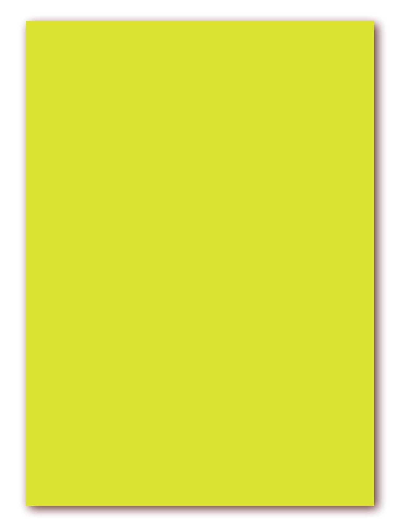 LYSCO Briefpapier farbiger Briefbogen NEON Gelb DIN A4, DIN A5, DIN A6, DIN lang, (LCP-112) exzellente Durchsicht, sehr gute Qualität
