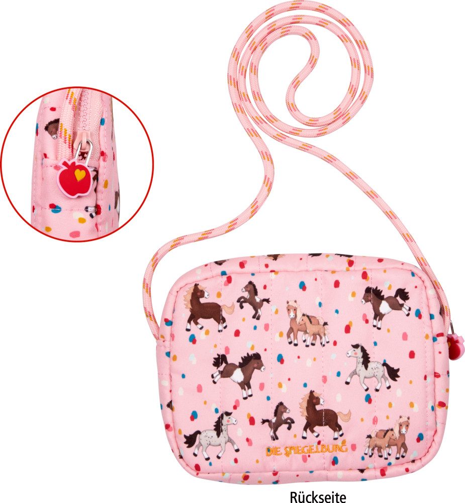 COPPENRATH DIE SPIEGELBURG Umhängetasche Umhängetäschchen Ponyhof - Mein kleiner Ponyhof (Set, 1-tlg., 1), Gepolstert & gesteppt – weich und stabil