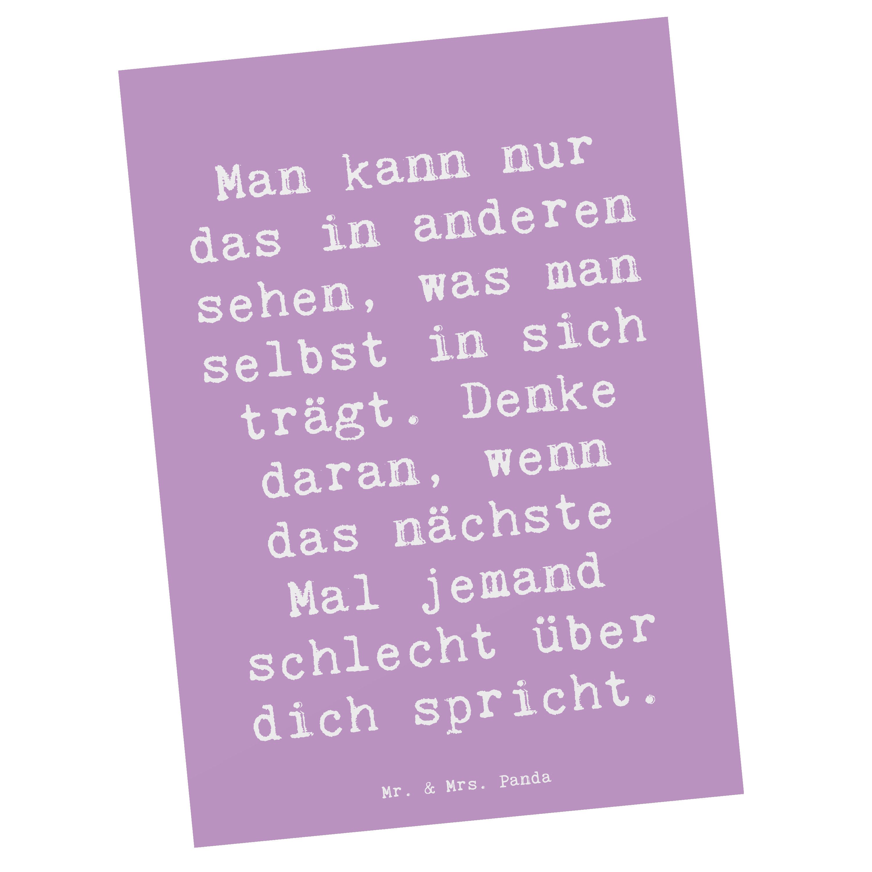 Postkarte Mobbing bewältigen Spiegelbild - Lavendeltraum - Geschenk, innere Ruh