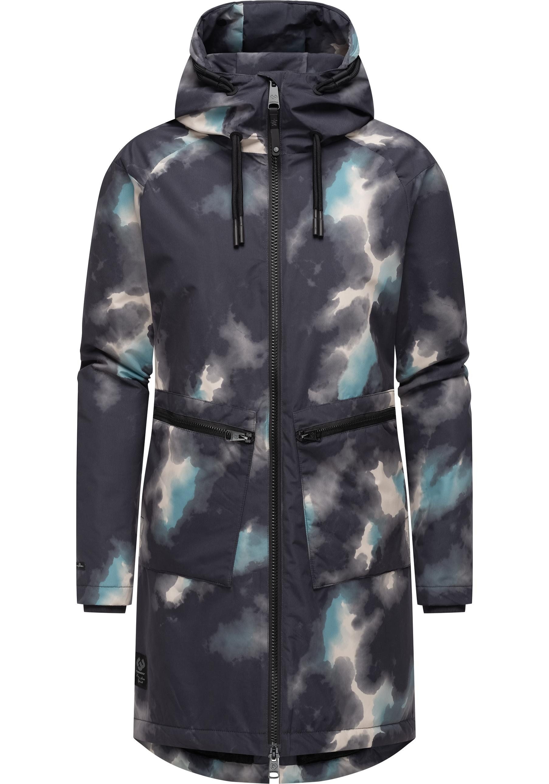 Ragwear Wintermantel Holstic Print Wasserdichter Winter günstig online kaufen