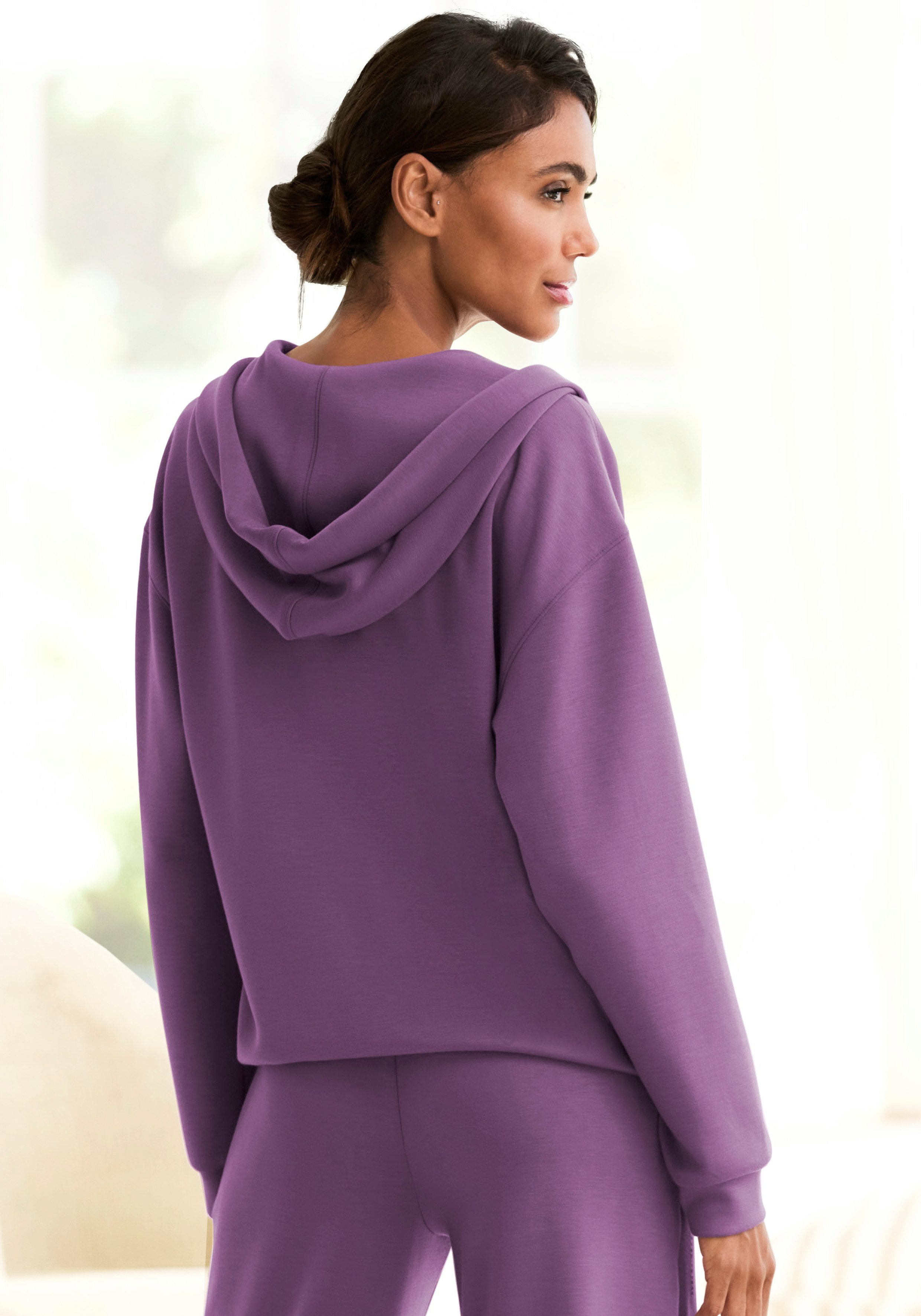 French Connection Hoodie, mit V-Ausschnitt und breitem Kragen, Loungewear günstig online kaufen