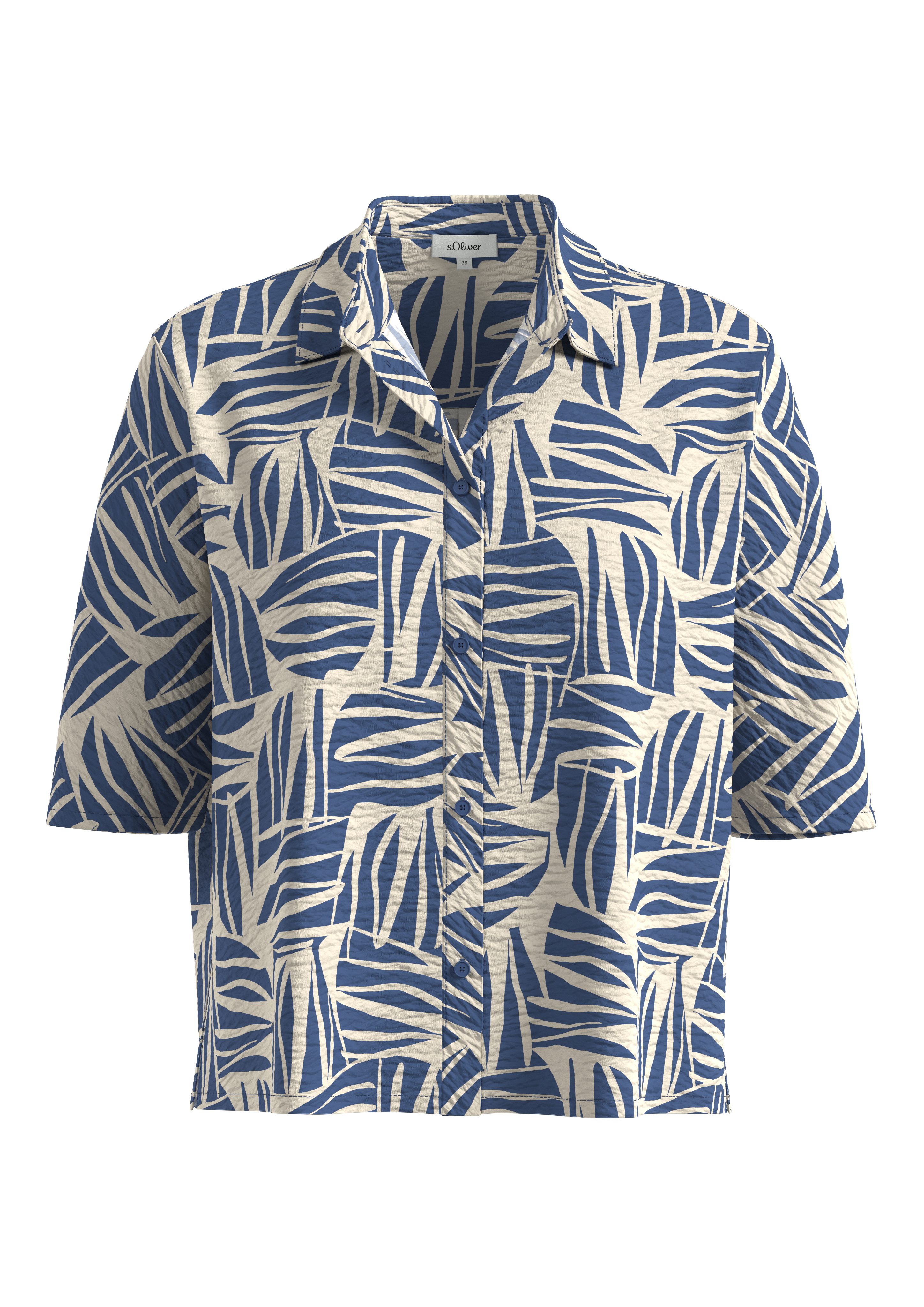 s.Oliver Druckbluse bequeme Passform günstig online kaufen