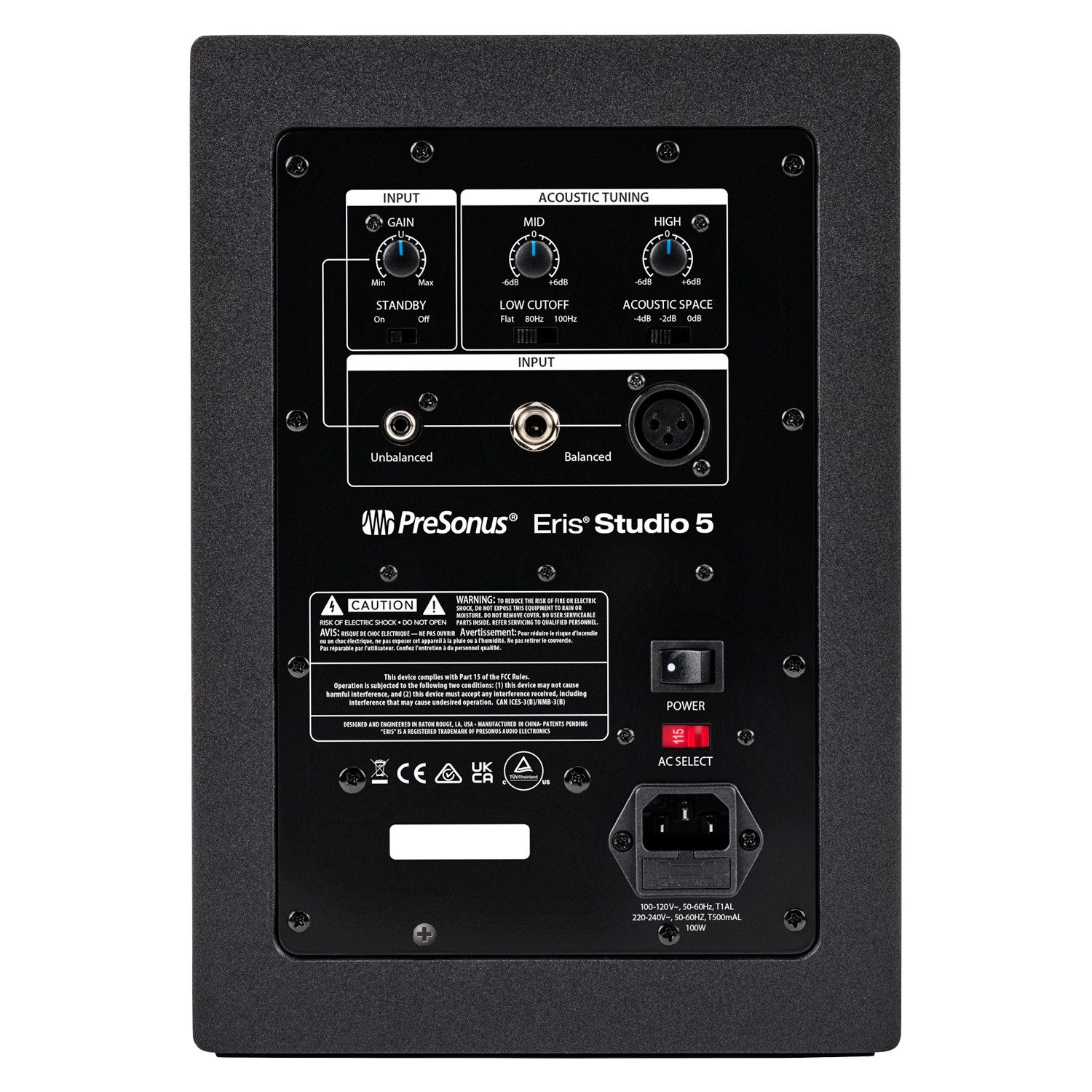 Presonus Presonus Eris Studio 5 Boxen 1 Paar 2x Klinkenkabel PC-Lautsprecher (1 Paar, 160 W, mit 2x Klinkenkabel)