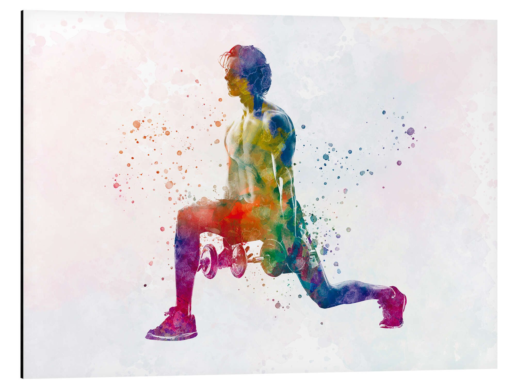 Posterlounge Wandbild Hanteltraining XIV, nobelart, erhältlich als Poster, Leinwandbild, Wandsticker oder Acrylglasbild