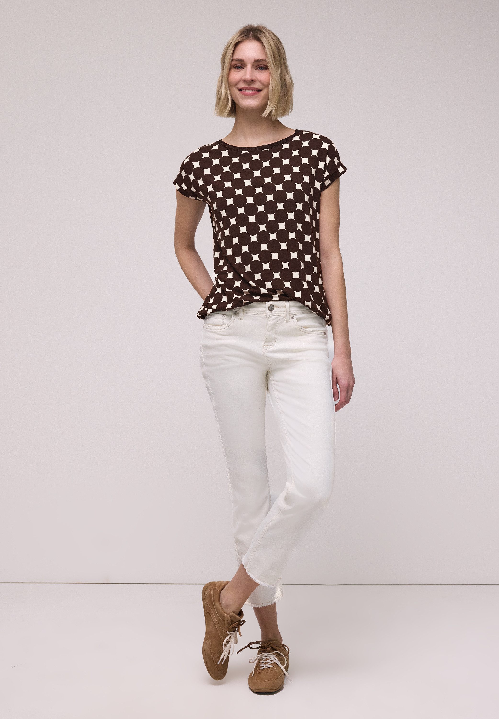 STREET ONE T-Shirt mit Rundhalsausschnitt – Bild 3 von 5