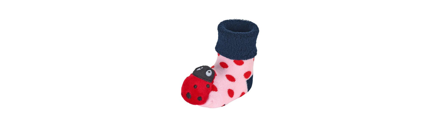 Sterntaler Baby Mädchen Fliesen Socken Mit Eichhörnchen - Rosa, Antirutsch, Größe 28