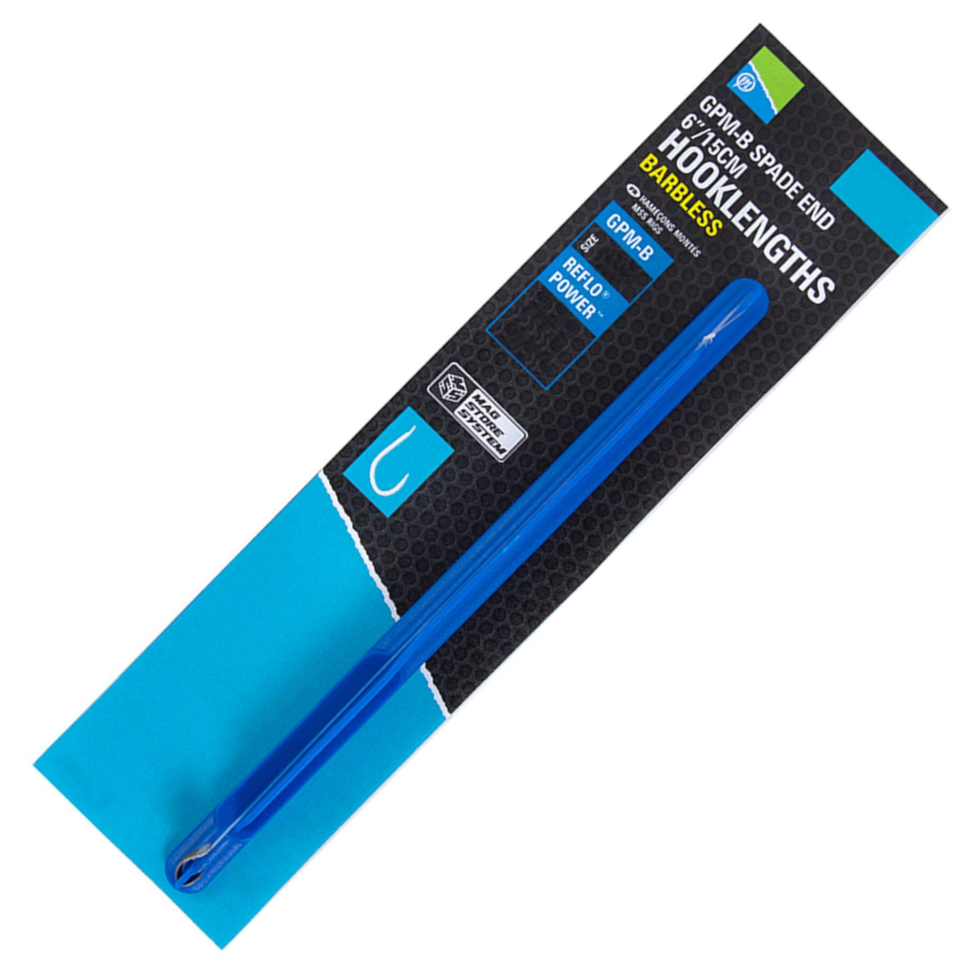 Preston Innovations Feederhaken Gpm-B Spade End Mag Store Hooklengths - 15cm/6" - 18 Gpm-B