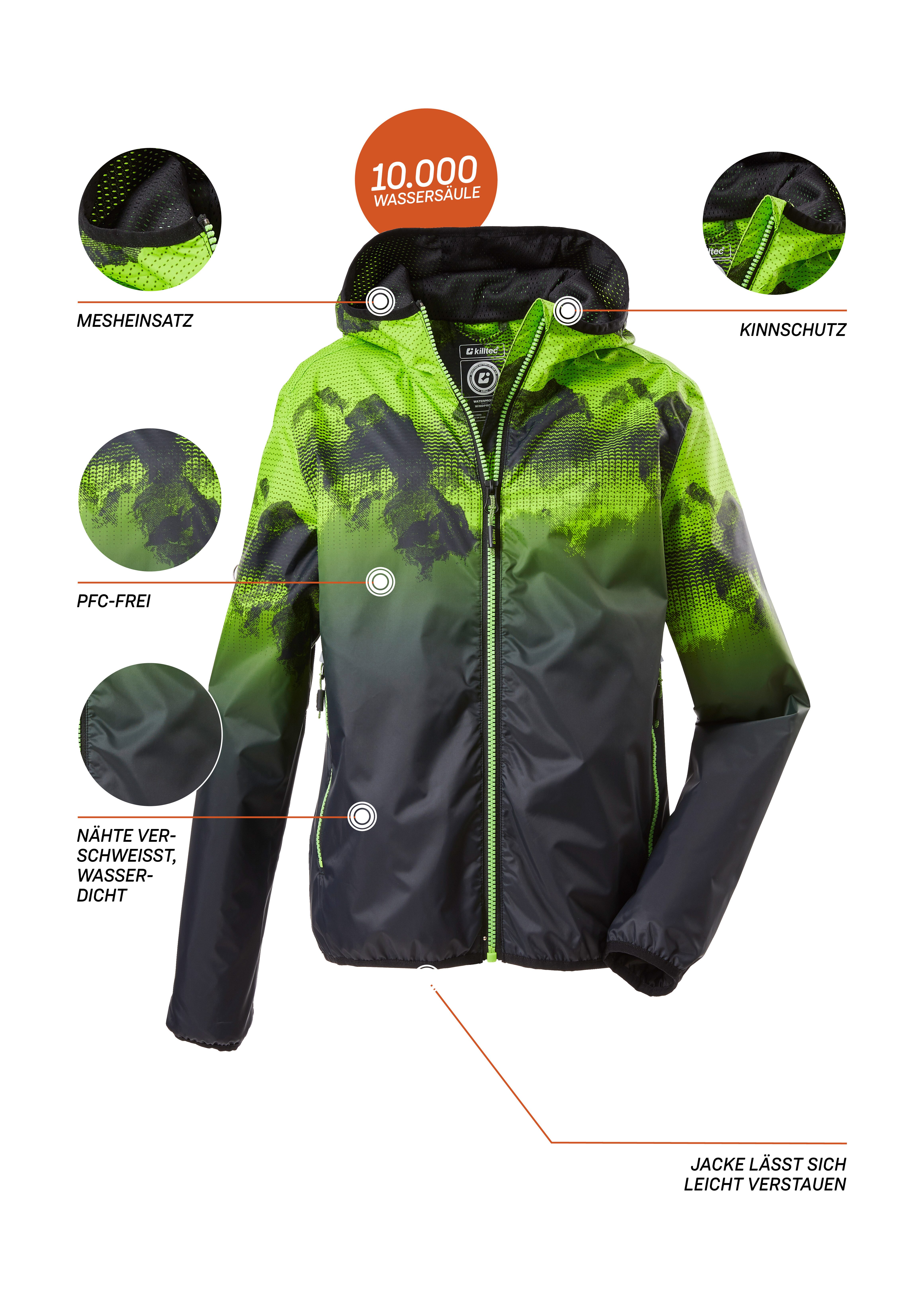 Killtec Outdoorjacke Lyse neongrün B JCKT BYS