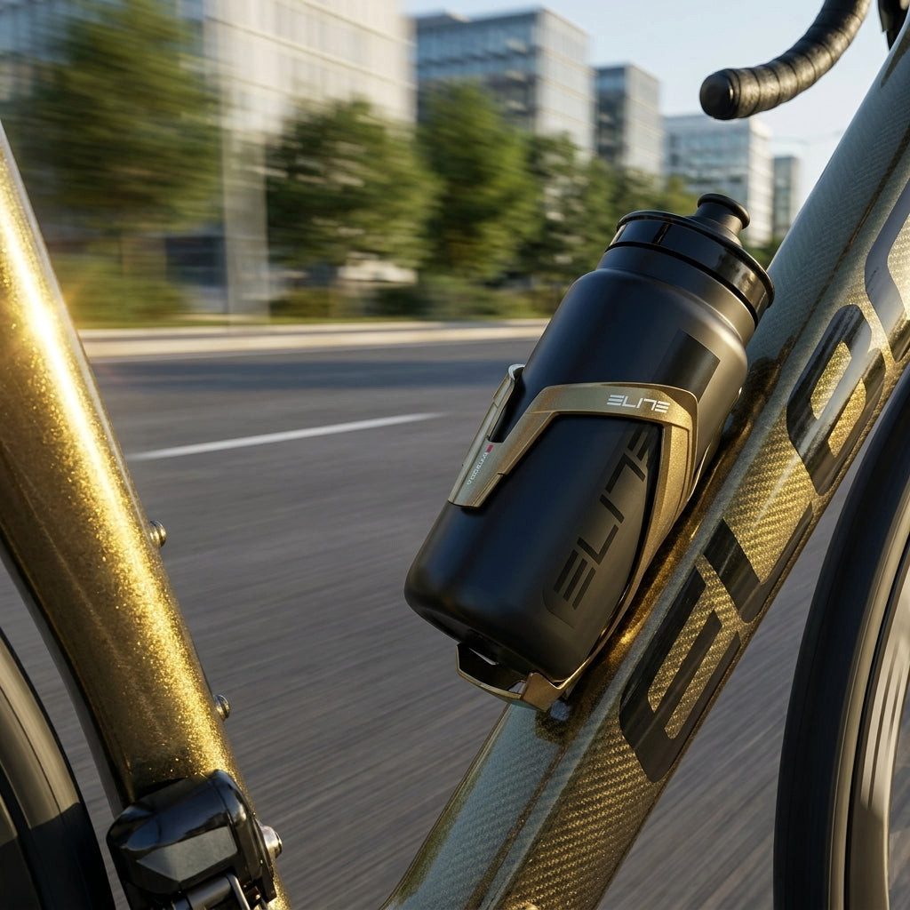 Elite Fahrrad-Flaschenhalter Elite Trinkflaschenhalter Vico Glam gold metallisch