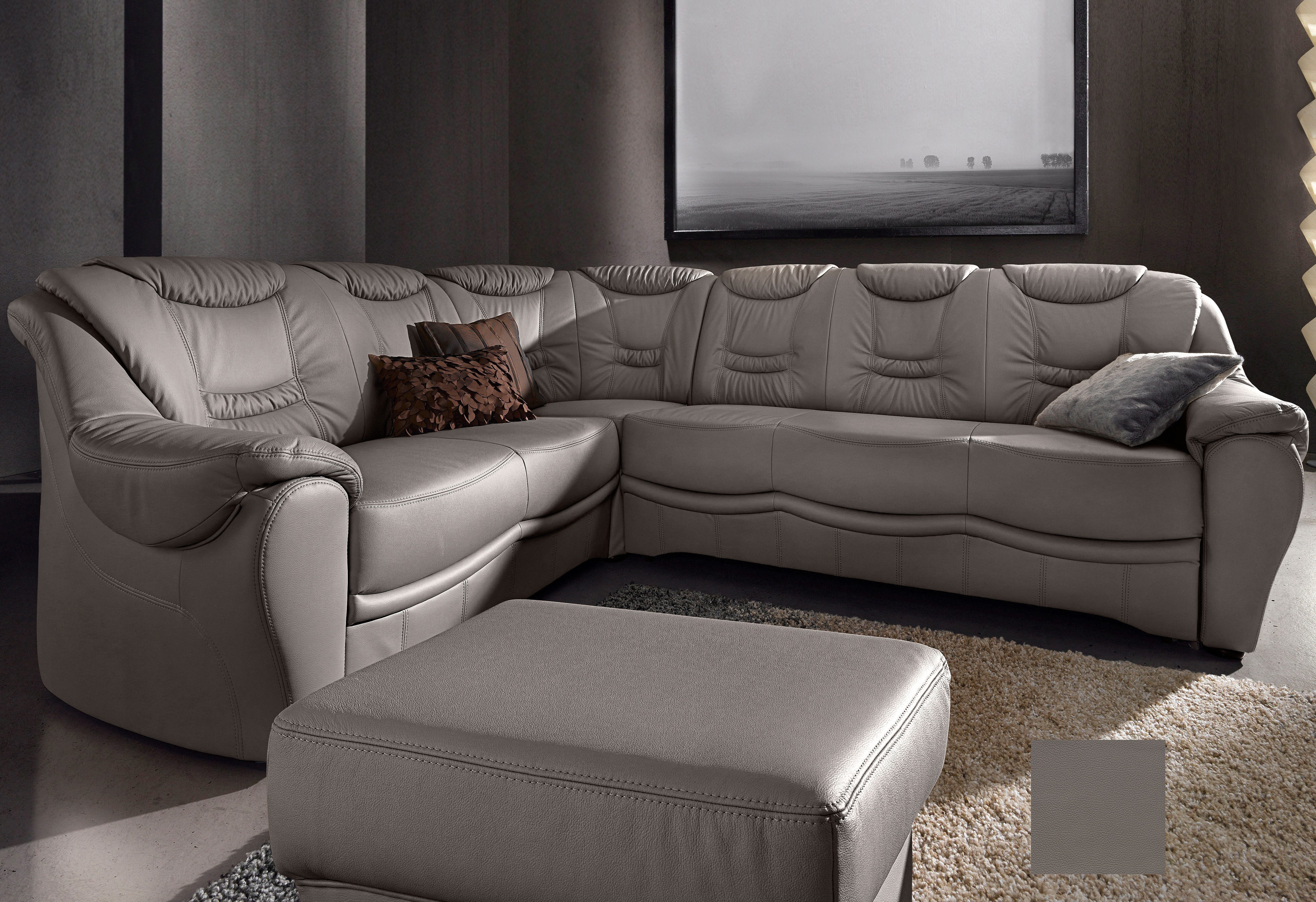 sit&more Ecksofa Benson L-Form, wahlweise mit Bettfunktion