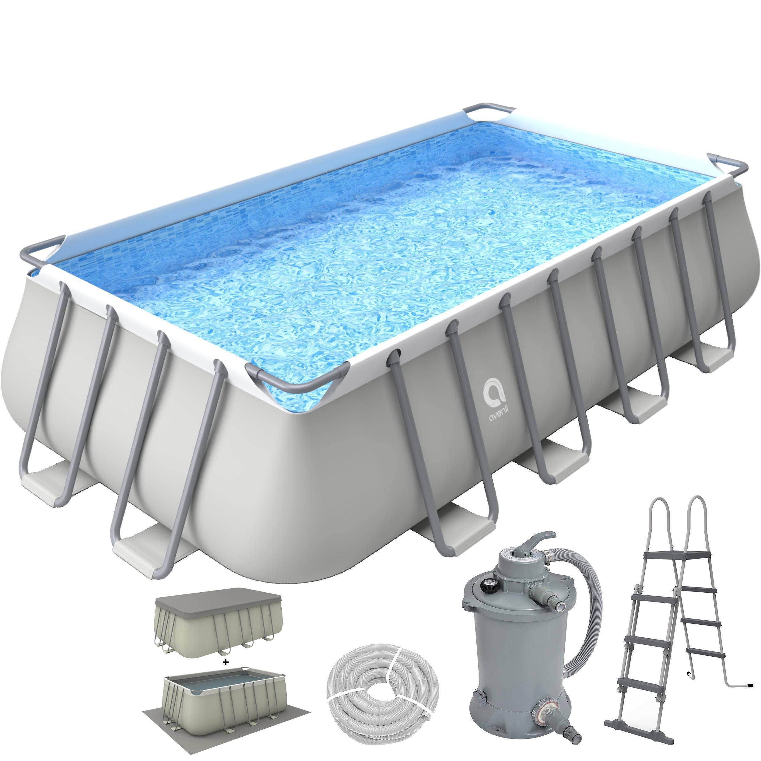 Framepool Frame Plus Rectangular Pool 549 x 305 x 122 cm
