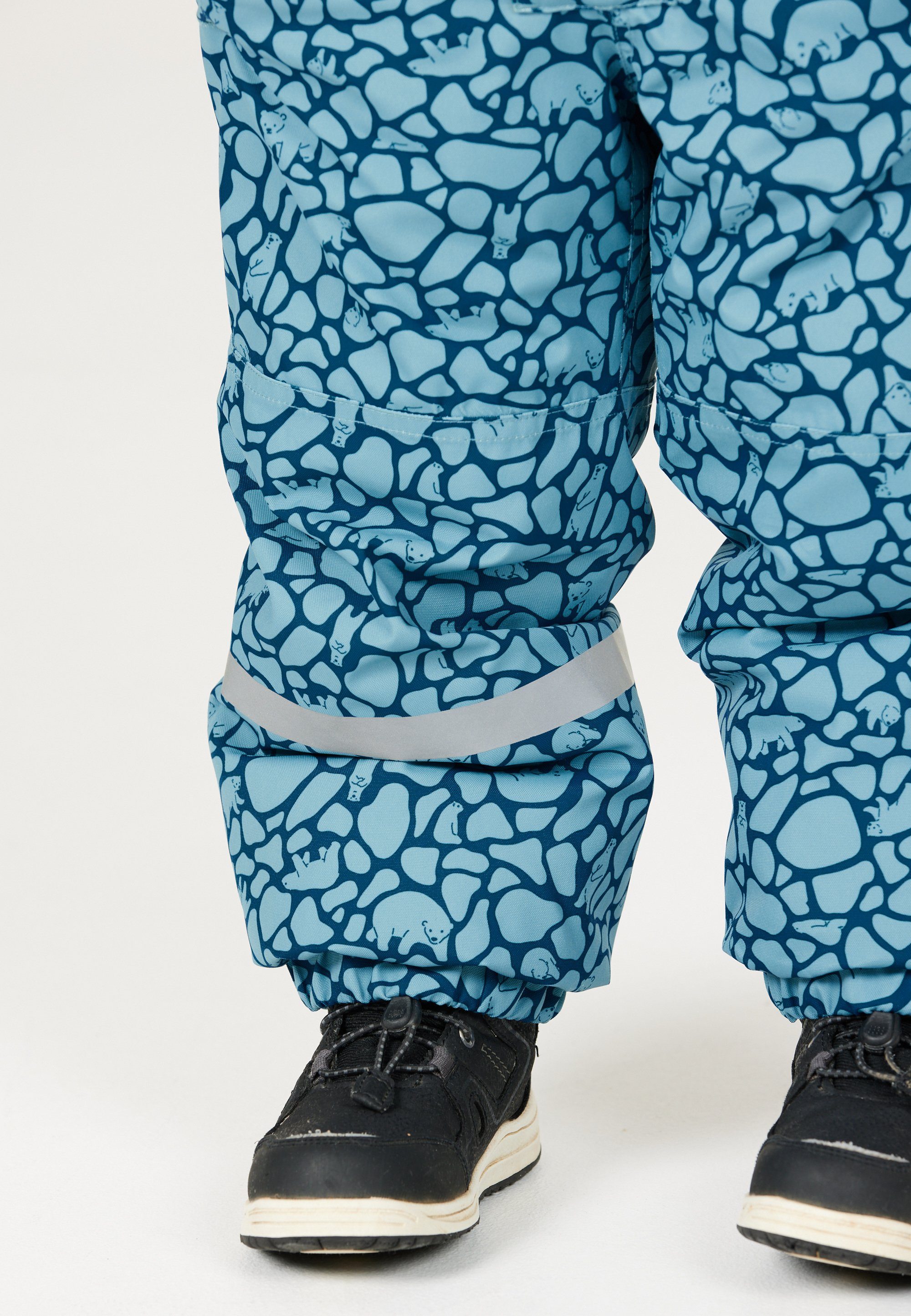 ZIGZAG Schneeoverall und Tower winddichter wasser- blau mit TPU-Membran