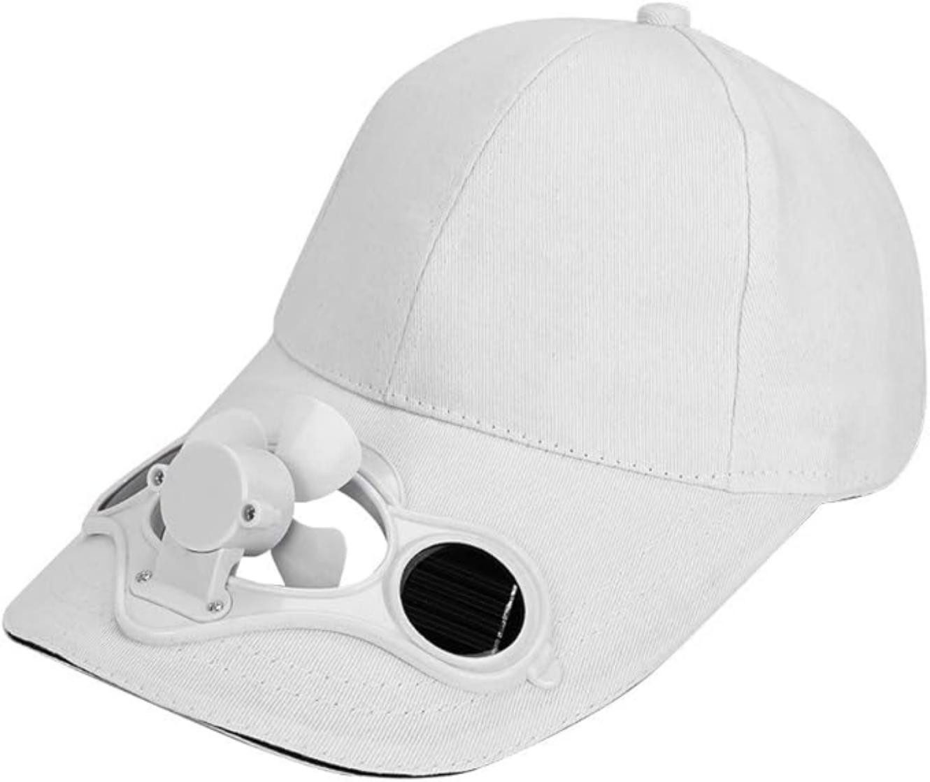 Bwecuy Baseball Cap Solar-Ventilator Kappe Baumwolle Sporthut Sonnenenergie