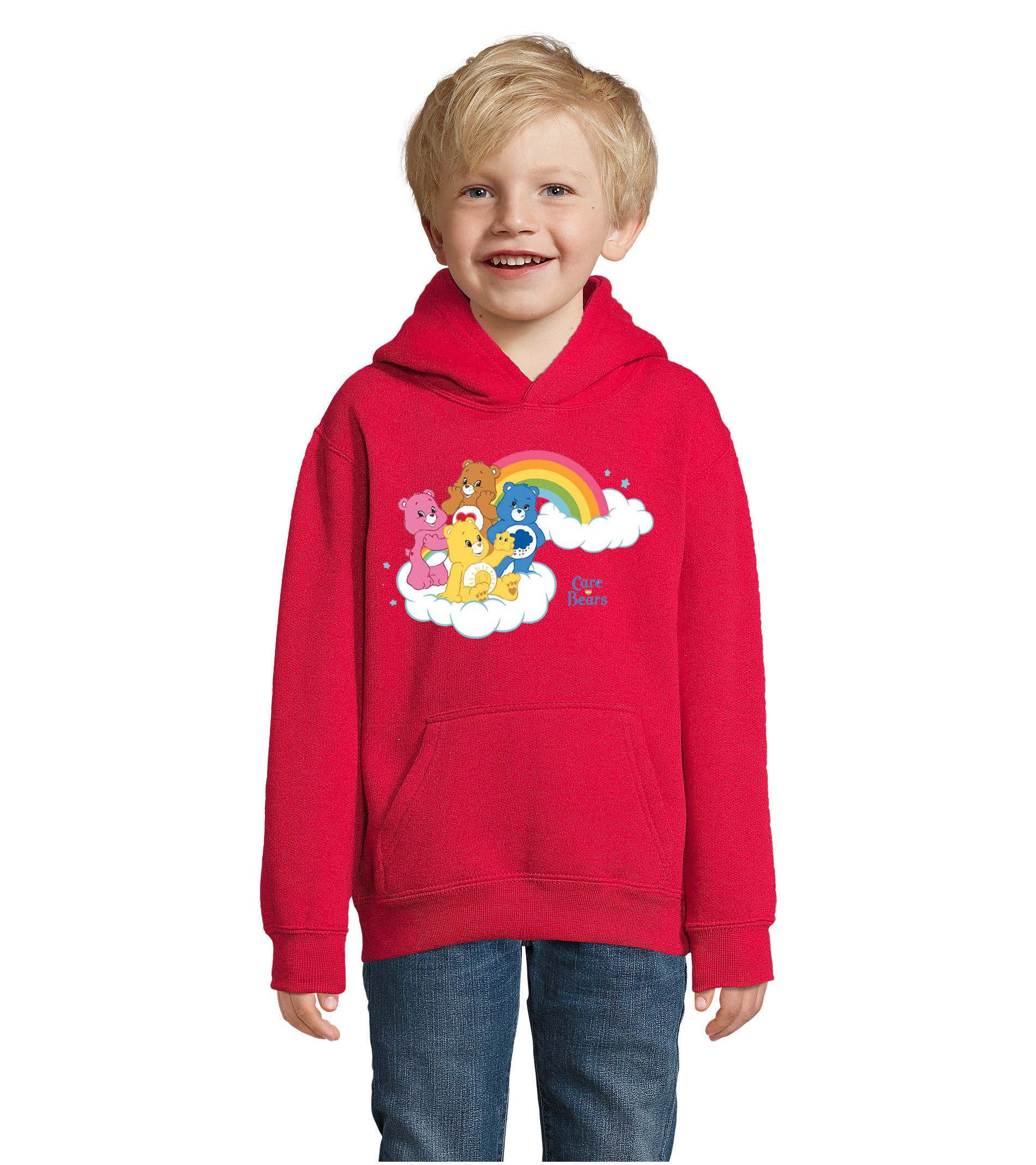 Blondie & Brownie Hoodie Kinder Jungen & Mädchen Glücksbärchis Care Bears Hab Dich lieb Bärchi mit Kapuze
