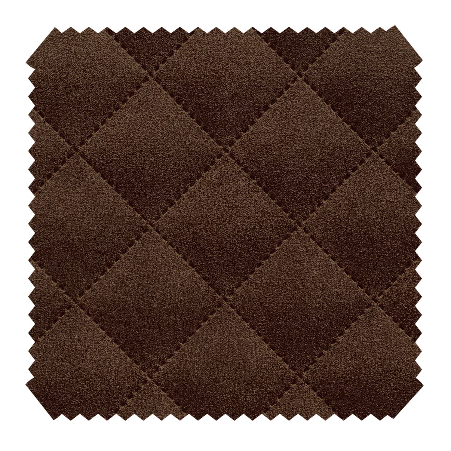 novely® Stoff ALPEN Velours 3-lagig gesteppt - Volumen-Möbelstoff Karo-Raute-Muster, Volumen Möbel-Polsterstoff, Karo Raute 5x5cm, Meterware, 1lfm
