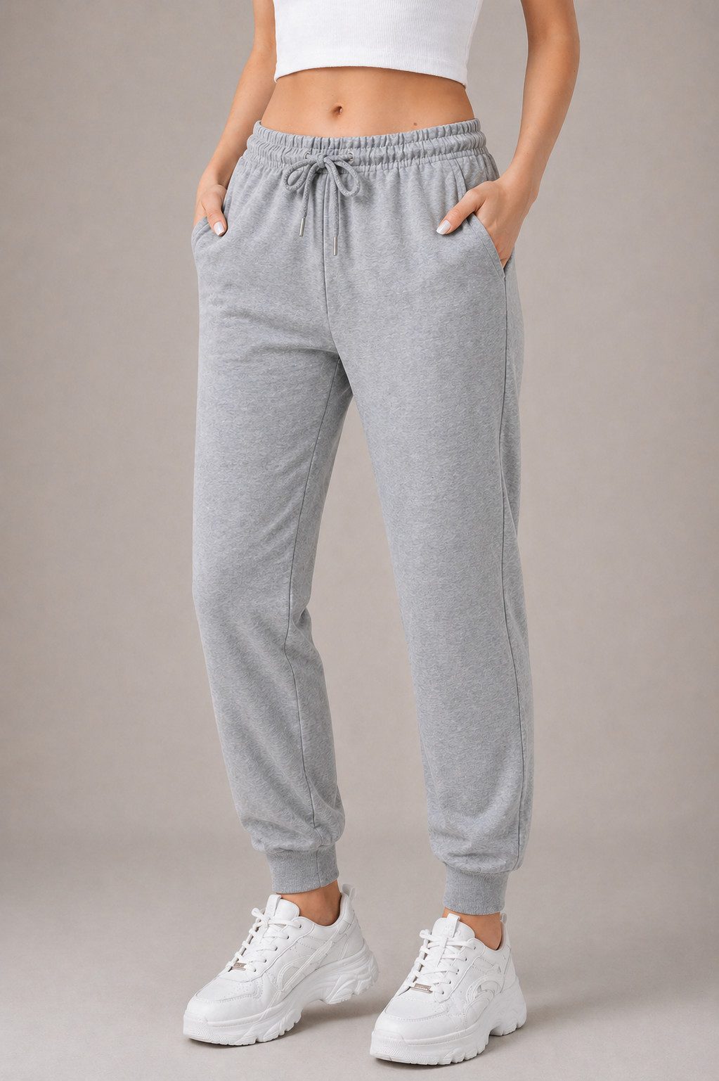 R-CAMP Jogginghose Jogginghose Damen Slim Fit Freizeithose Frauen (Packung, 1-tlg., Jogginghose für Damen) Baumwolle Sweathose