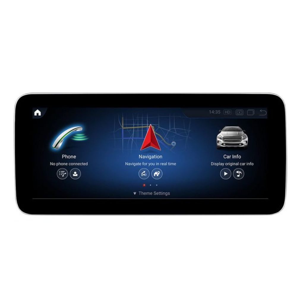 GABITECH Android 13 Autoradio GPS für Mercedes Benz A-W176, C117, X156 NTG5.0. Autoradio (Einfache installation (nur 1 Bildschirm und Anschlusskabel)