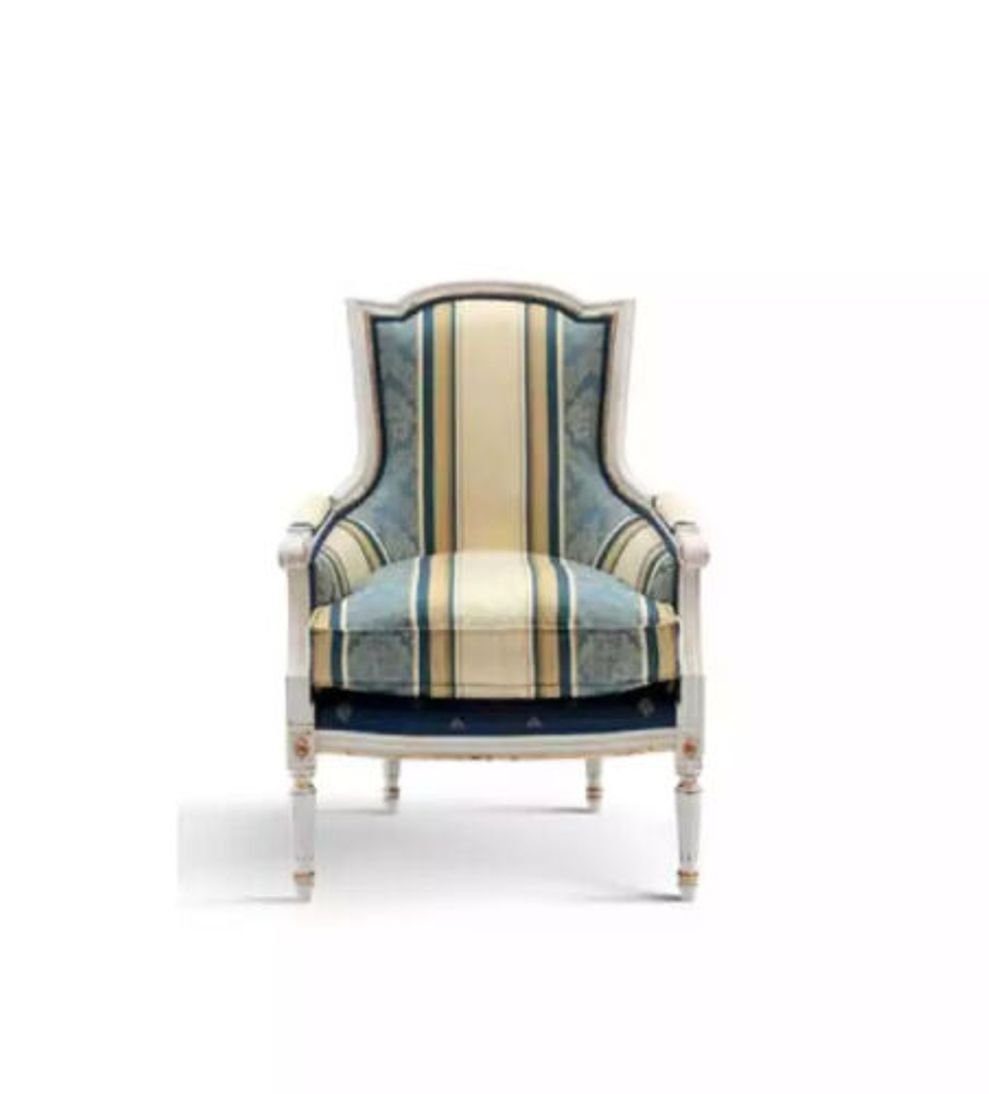 JVmoebel Sessel Mehrfarbig Sessel Polster 1 Sitzer Design Luxus Textil Neu (1-St., Sessel), Made in Italy | Einzelsessel