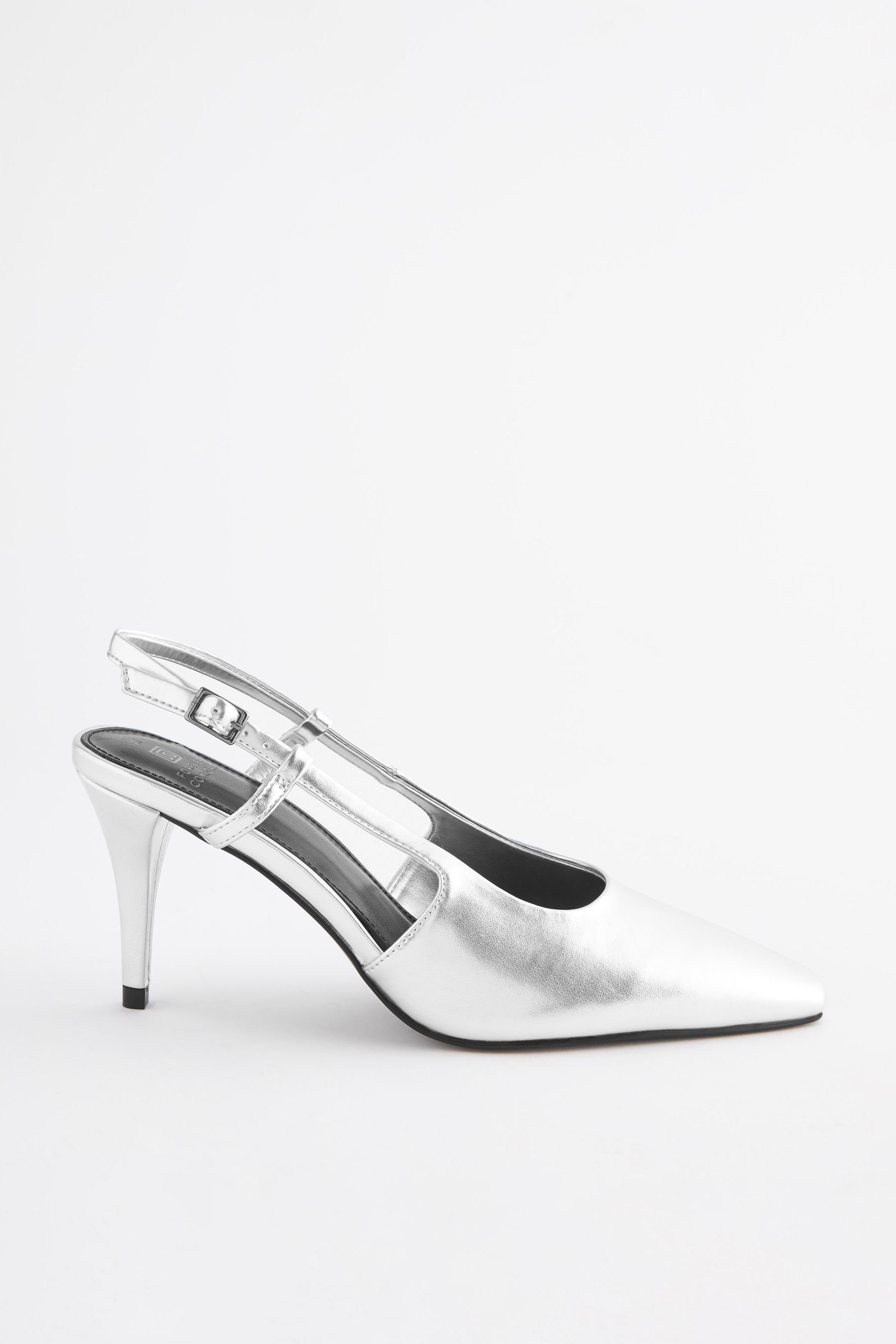 Next Forever Comfort® Hohe Slingback-Schuhe Slingpumps (1-tlg) Silver
