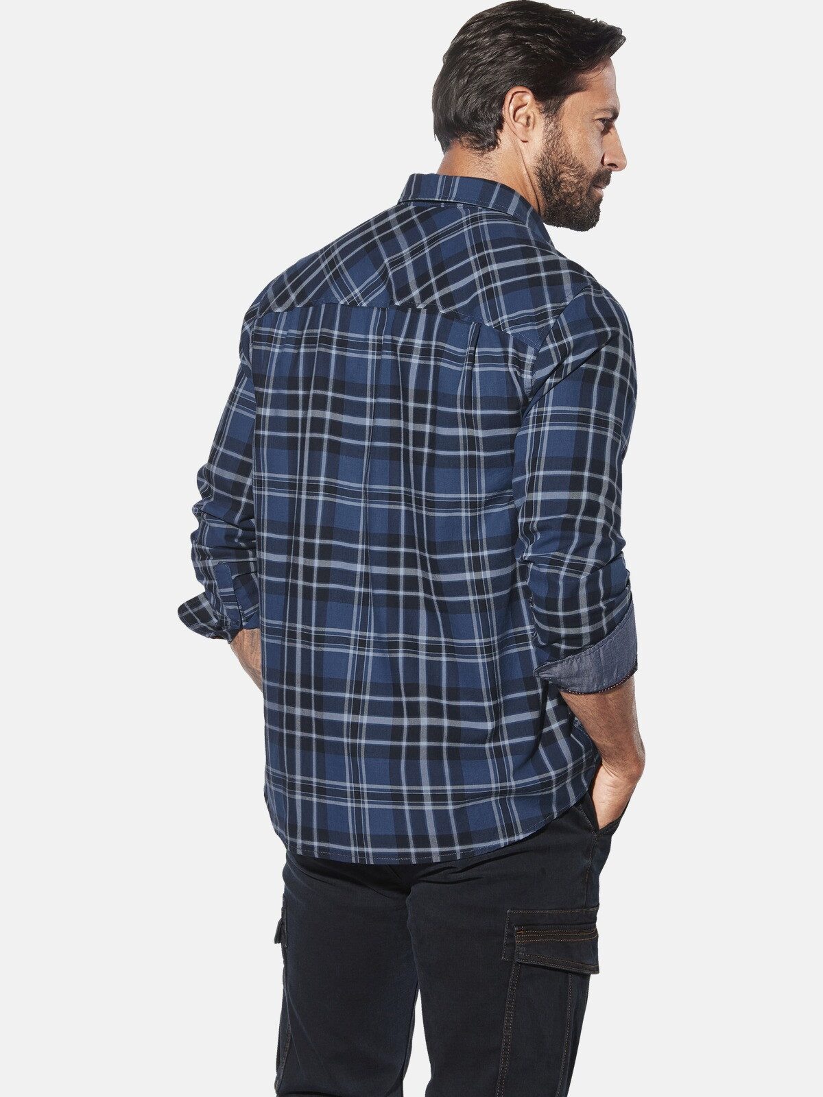 Jan Vanderstorm Langarmhemd NORSEN im Karomuster günstig online kaufen