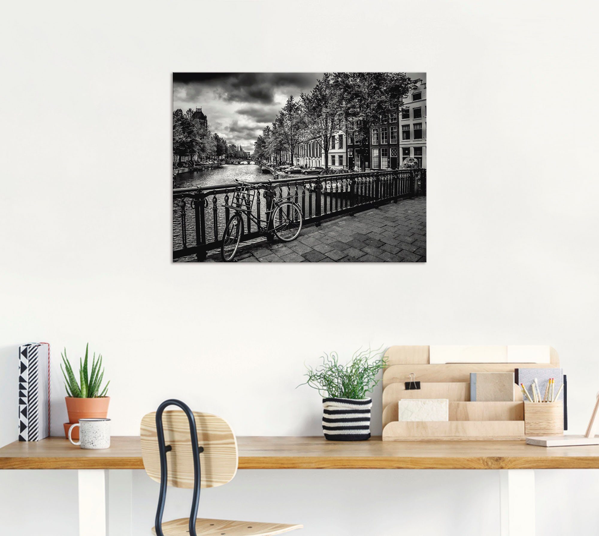 Artland Wandbild oder St), in Größen (1 Poster Wandaufkleber versch. Keizergracht als I, Alubild, Niederlande Leinwandbild, Amsterdam