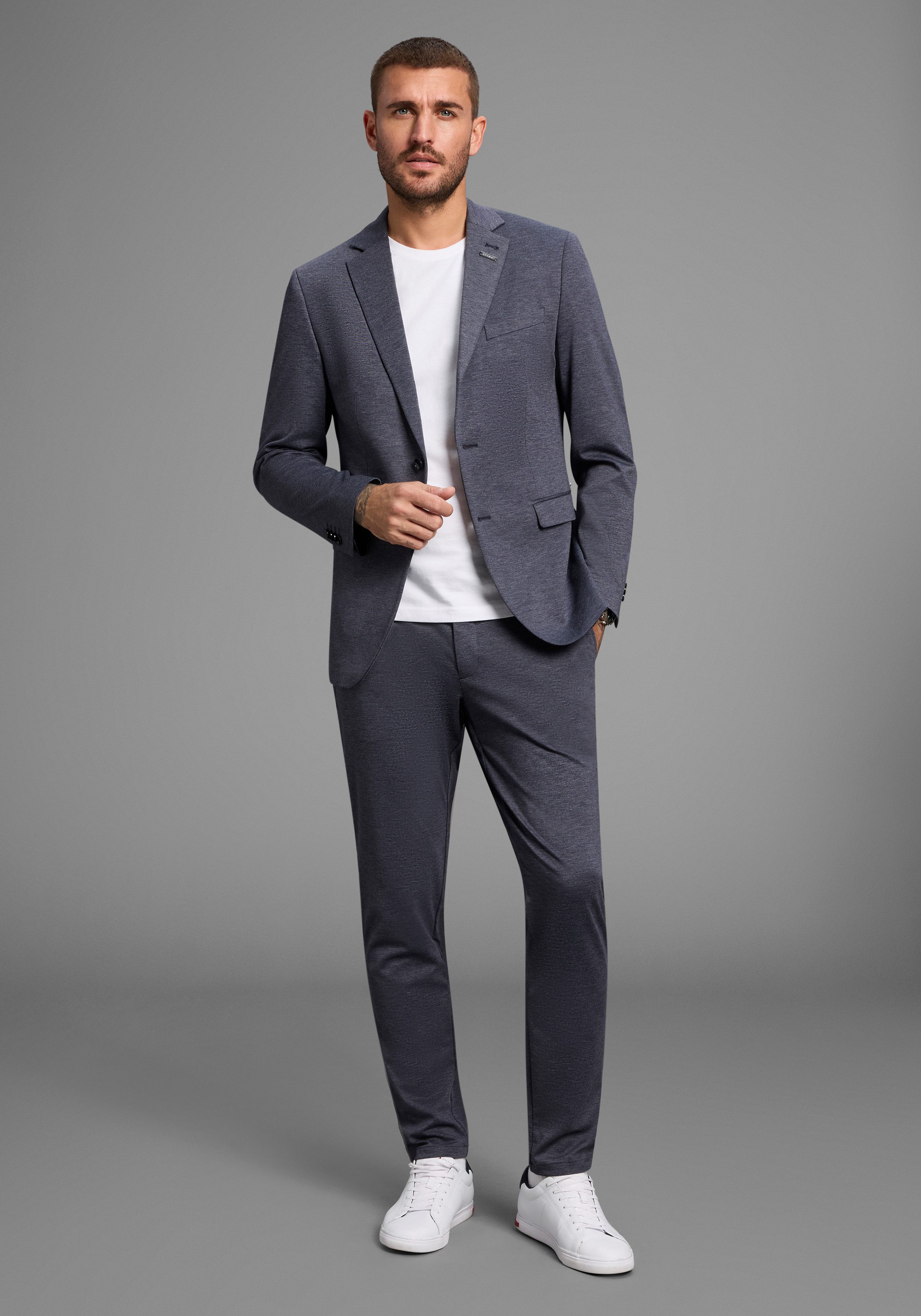 Bruno Banani Anzug Jersey (Sakko & Hose) elastische Qualität