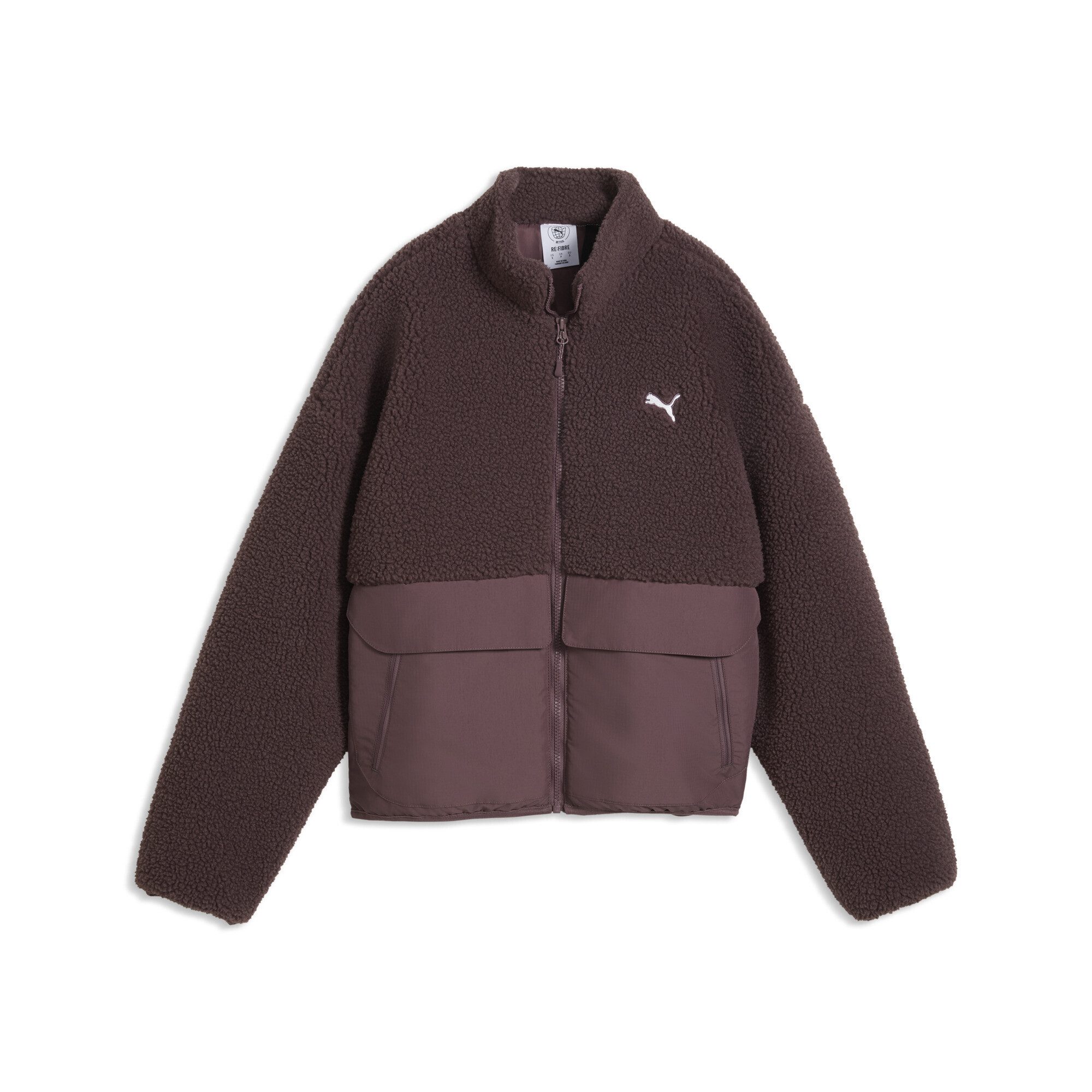 PUMA Funktionsweste RE:FIBRE Fleece Relaxed Jacke Damen