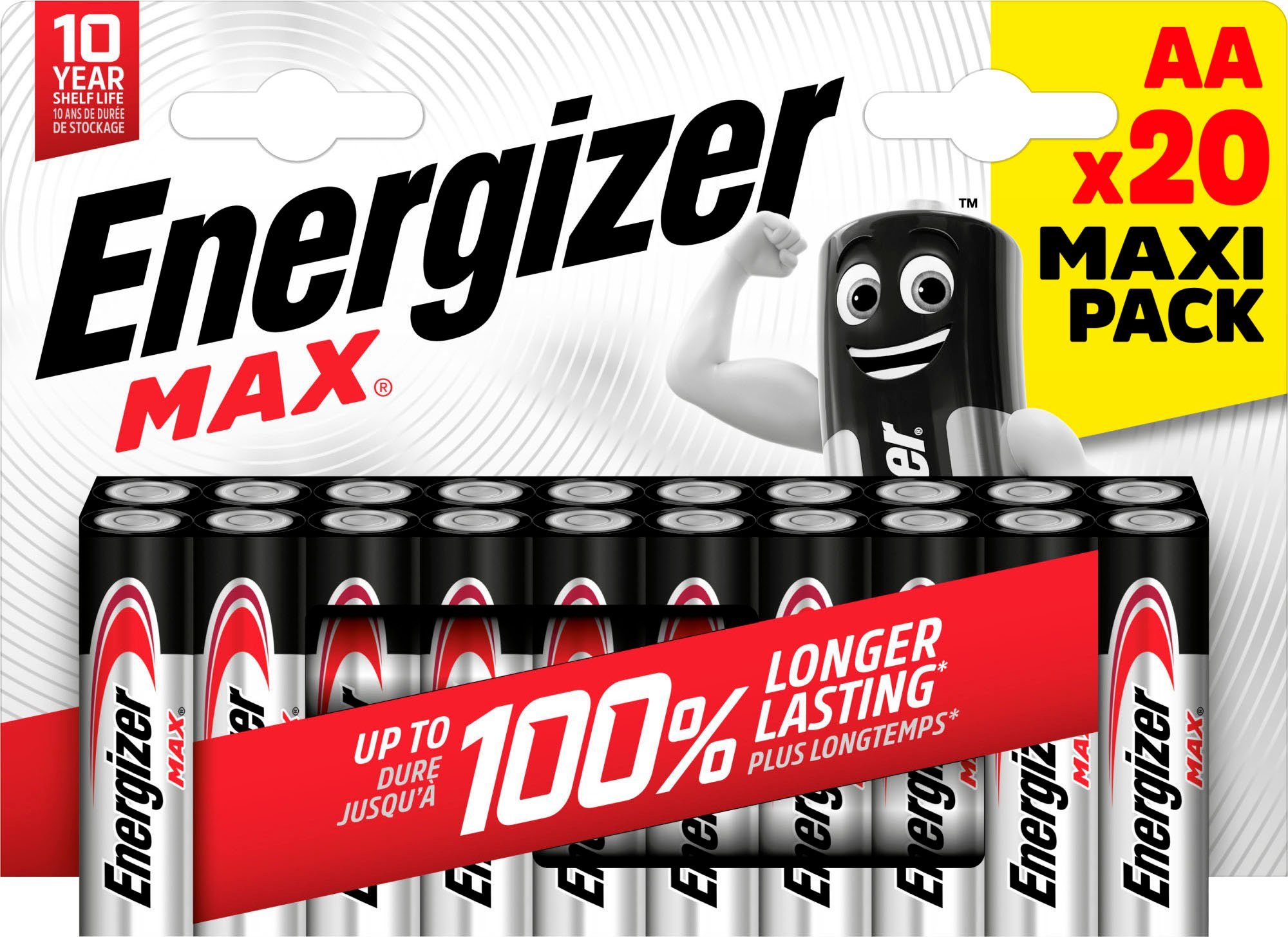 Energizer 20er Pack MAX AA Batterie, (20 St)