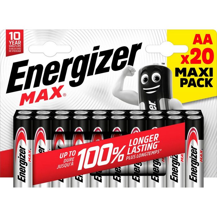 Energizer 20er Pack MAX AA Batterie (20 St)