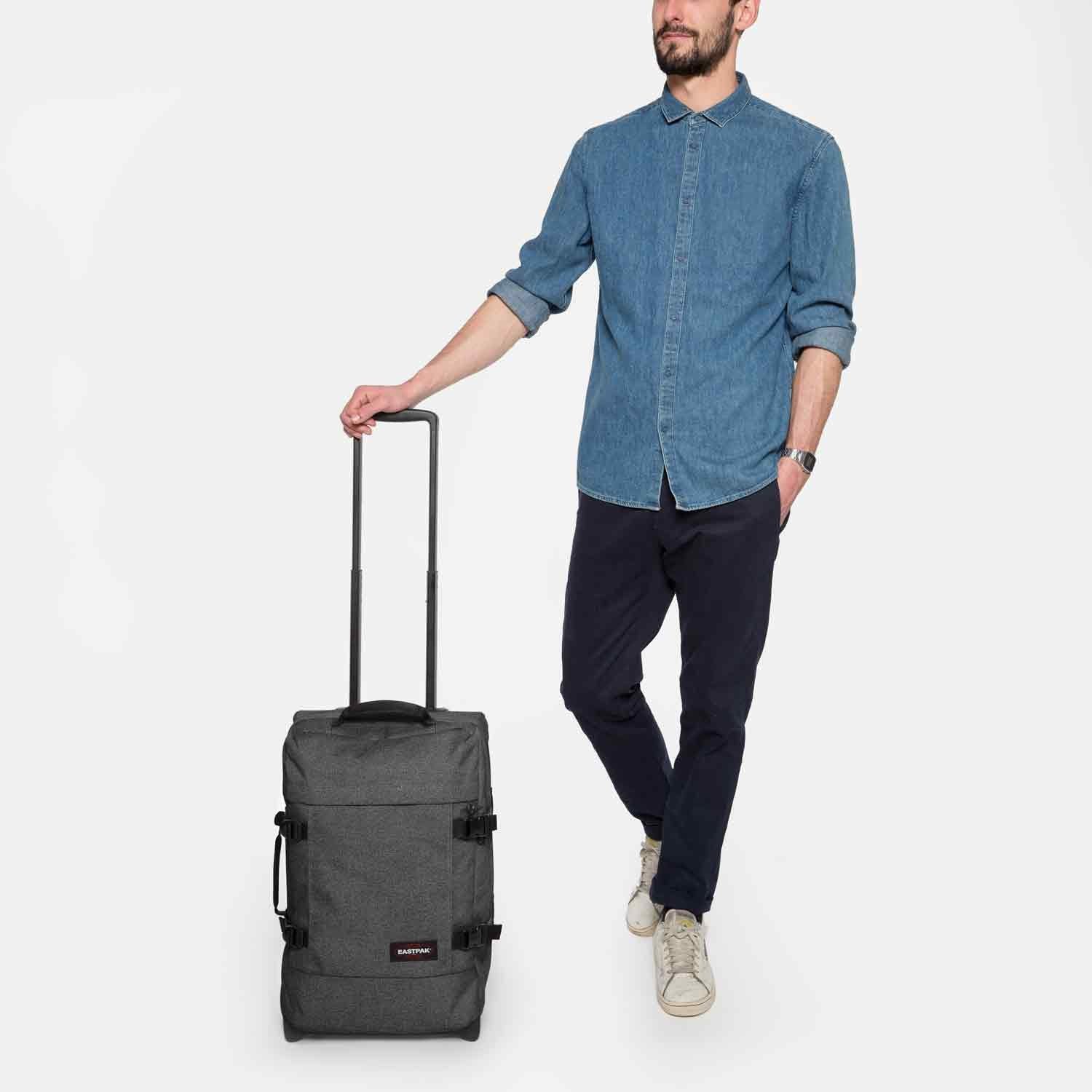 Eastpak Reisetasche Eastpak Rollenreisetasche Tranverz S black denim