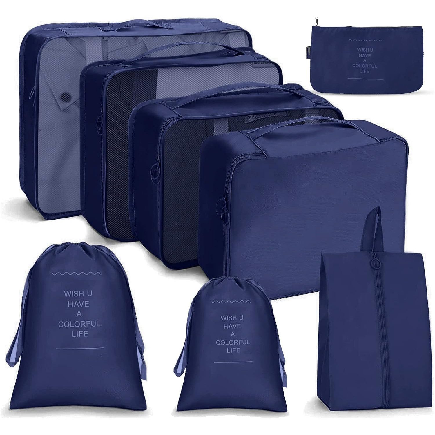 Coonoor Kofferorganizer Koffer Organizer Set 8-teilig Wasserdichte Reise Kl günstig online kaufen