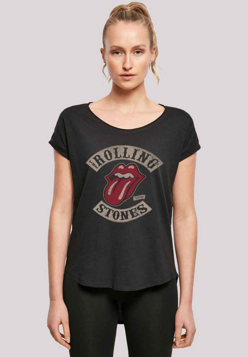 F4NT4STIC T-Shirt The Rolling Stones Rockband Tour '78 Black Print