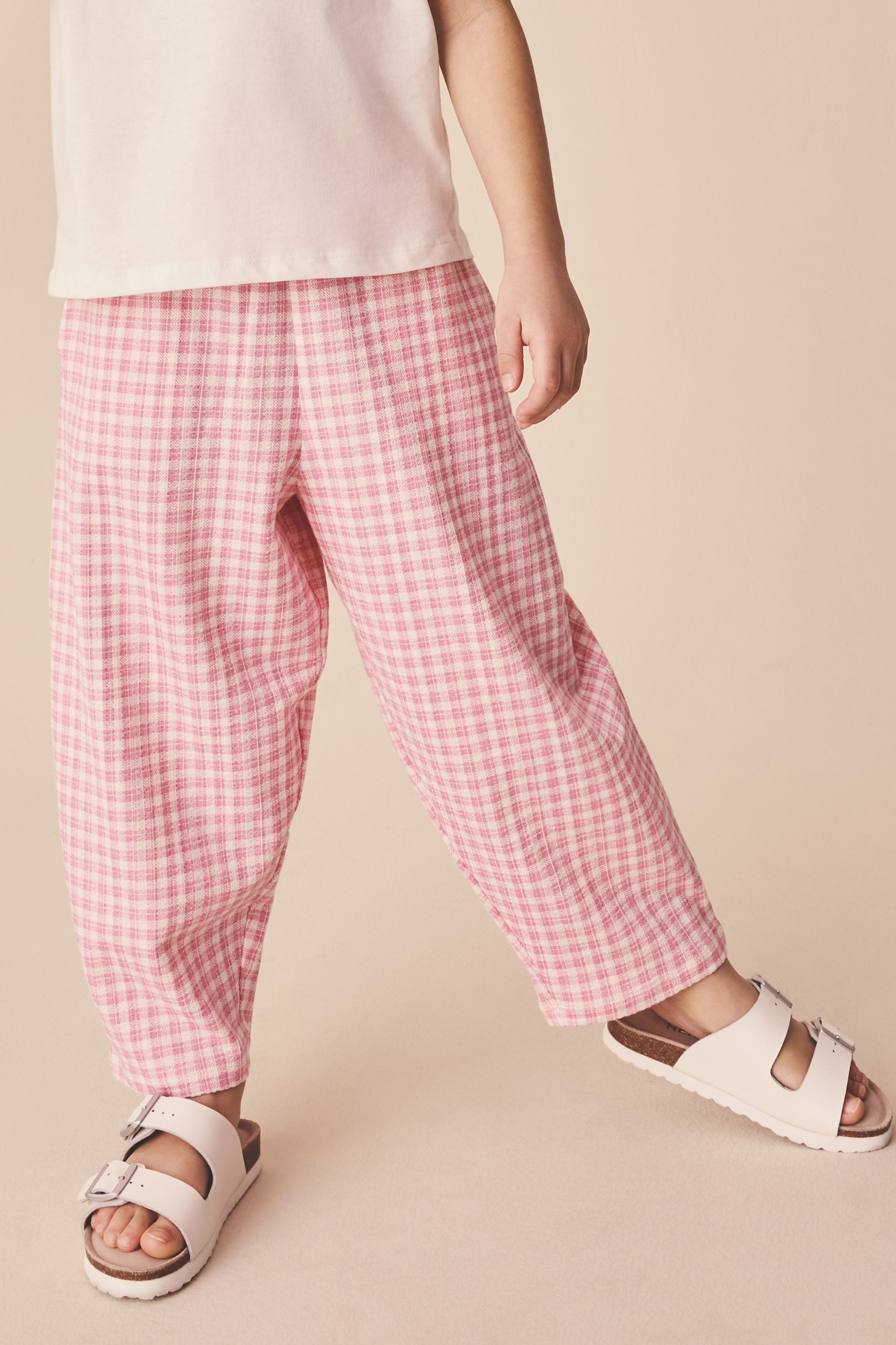 Next Jerseyhose Strukturierte Hose mit Barrel-Bein (1-tlg) – Bild 4 von 5