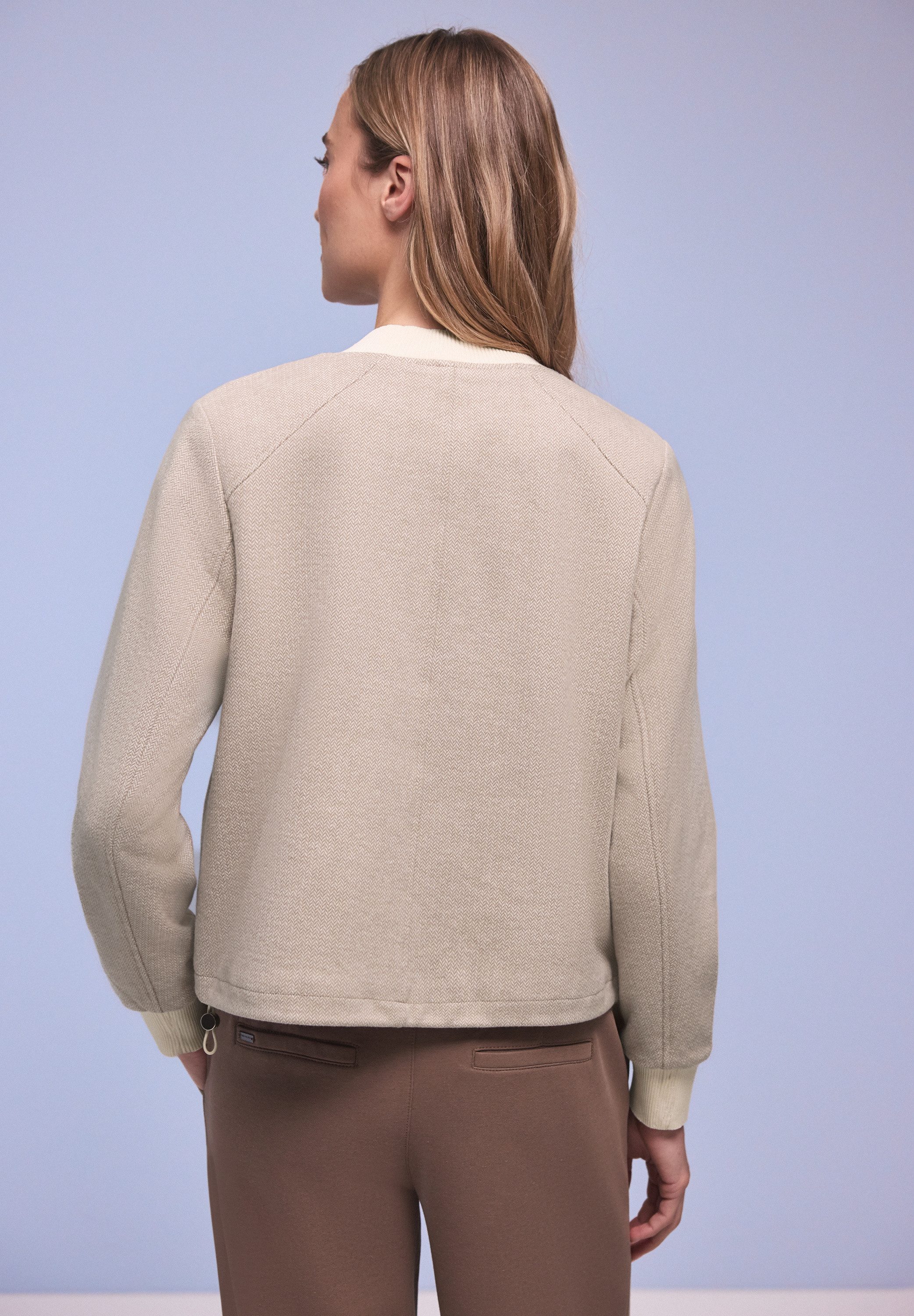 STREET ONE Blouson mit modernem Herringbone‑Muster