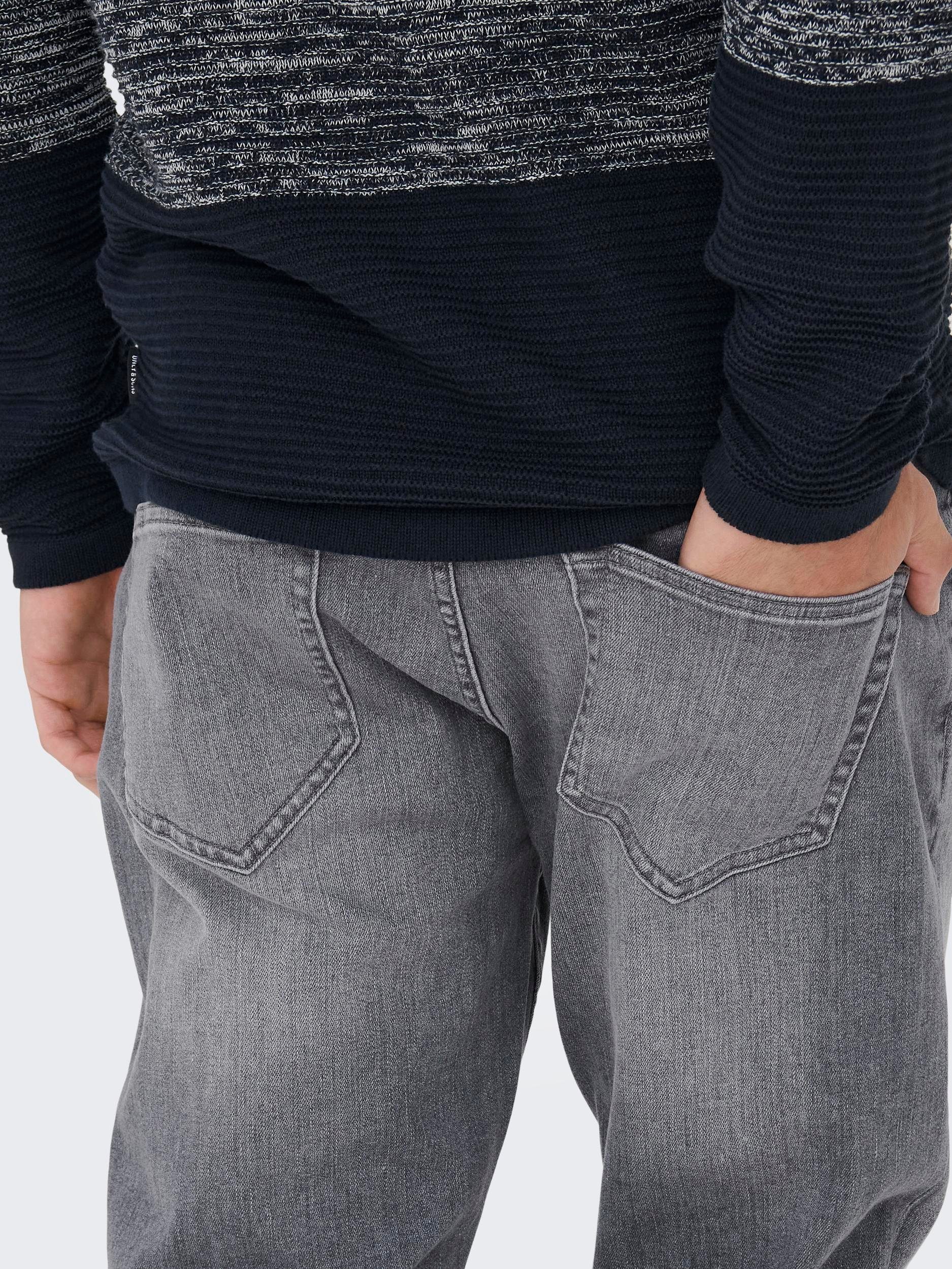 im & 0021 Medium DNM NOOS TAI 4-Pocket-Style SONS Straight-Jeans ONSWEFT ONLY Denim REGULAR Grey WB