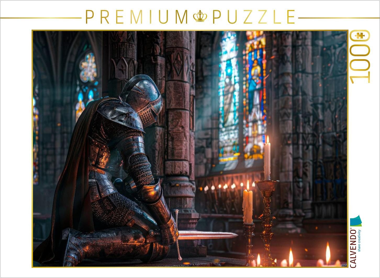 CALVENDO Puzzle CALVENDO Puzzle Ewiger Schwur im Licht der Kathedrale, 1000 Teile Leg, 1000 Puzzleteile