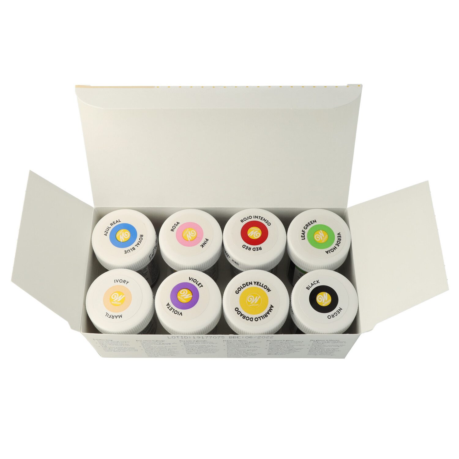 Wilton Backdekoration Wilton Glasurfarben, Gelfarben, Lebensmittelfarben, Icing Colours, (Wilton Set)